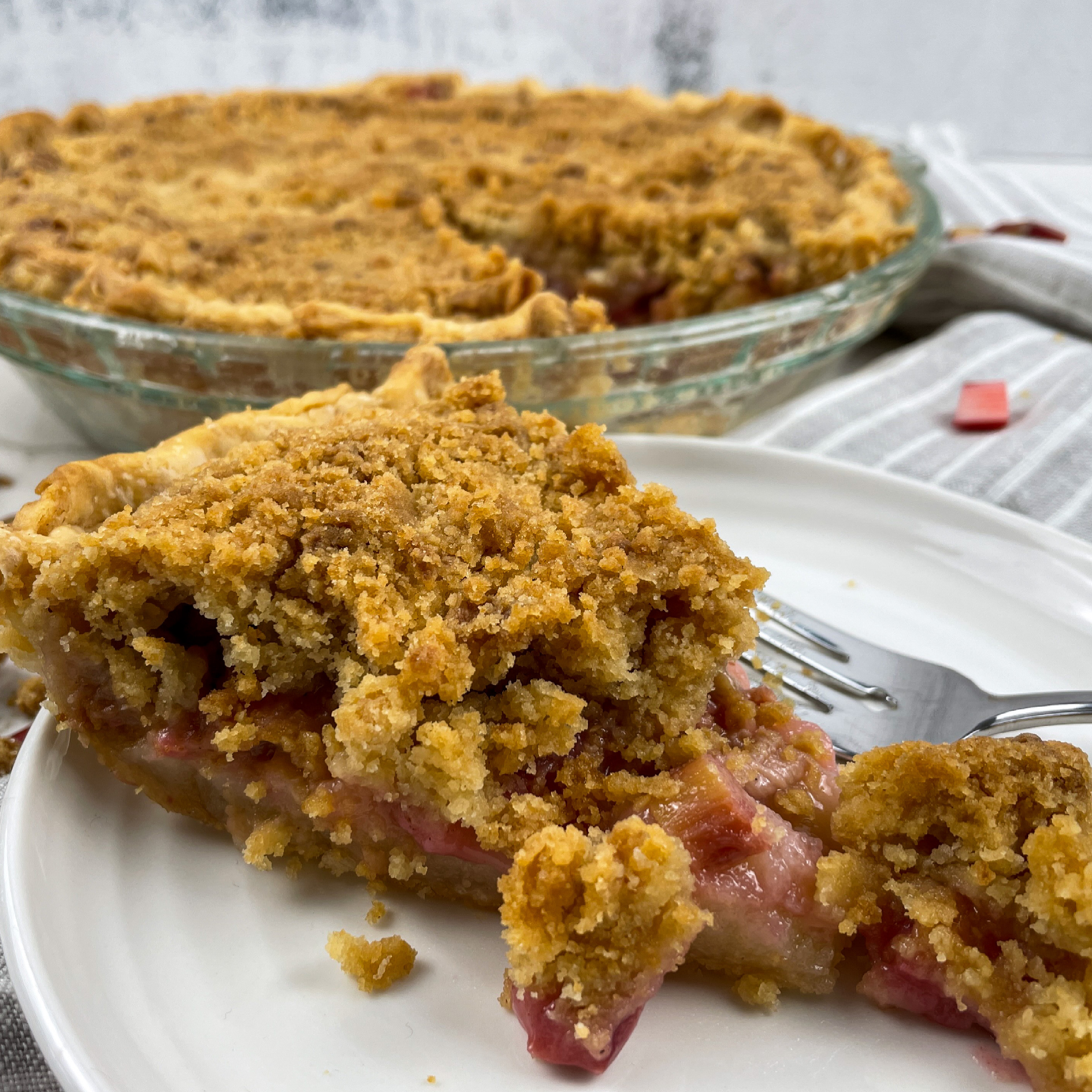 rhubarb custard pie