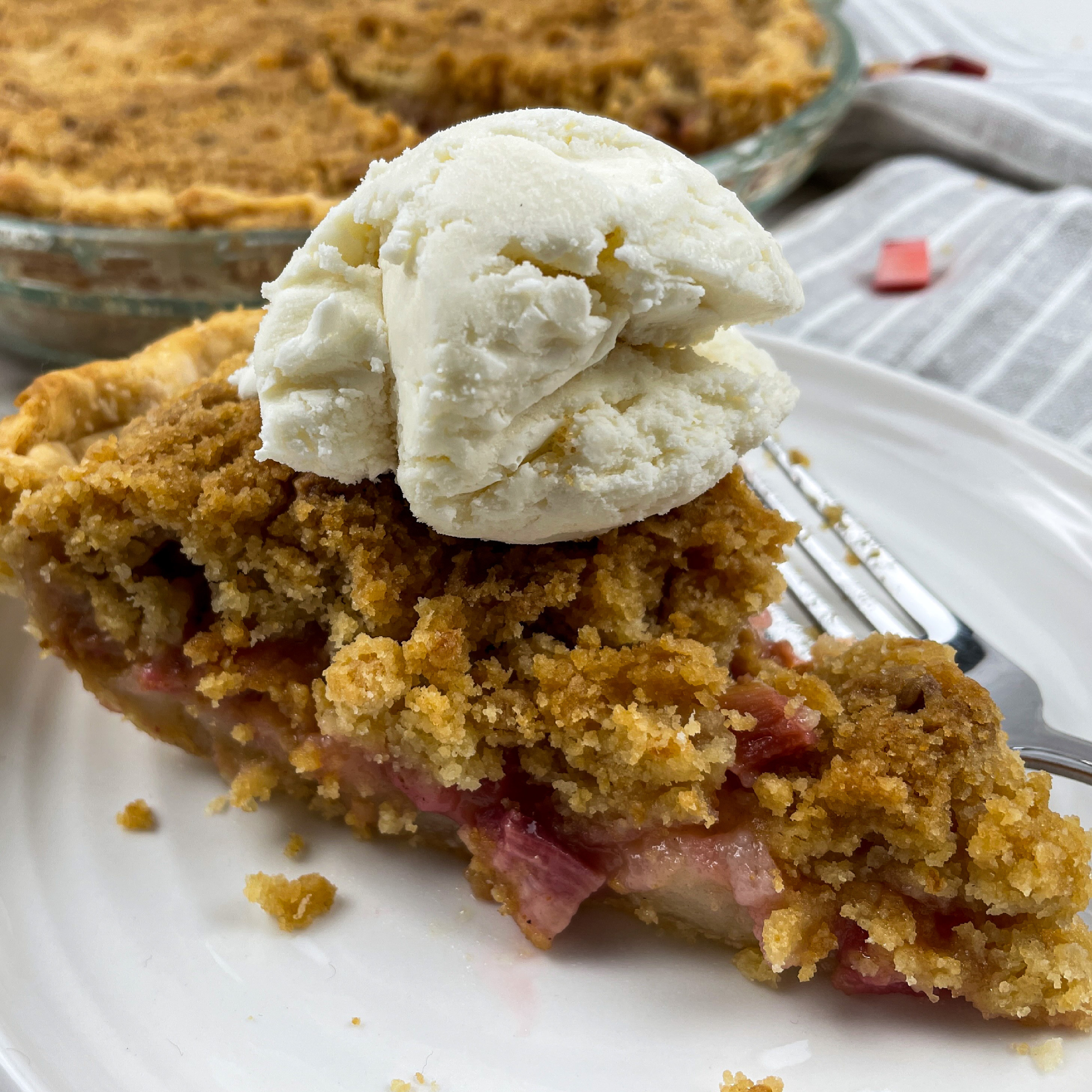 rhubarb custard pie