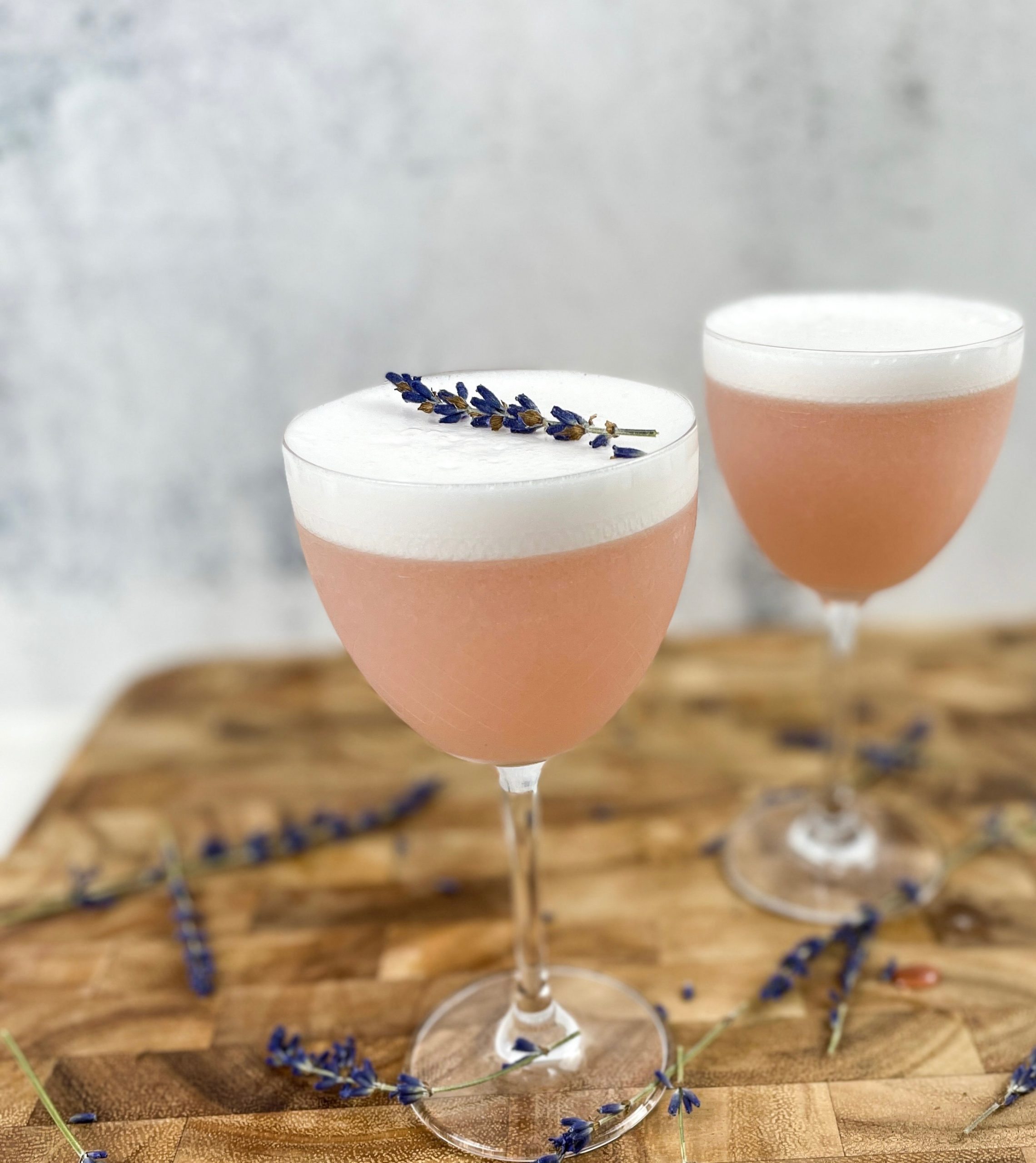 Rhubarb Lavender Gin Cocktail Recipe Thumbnail