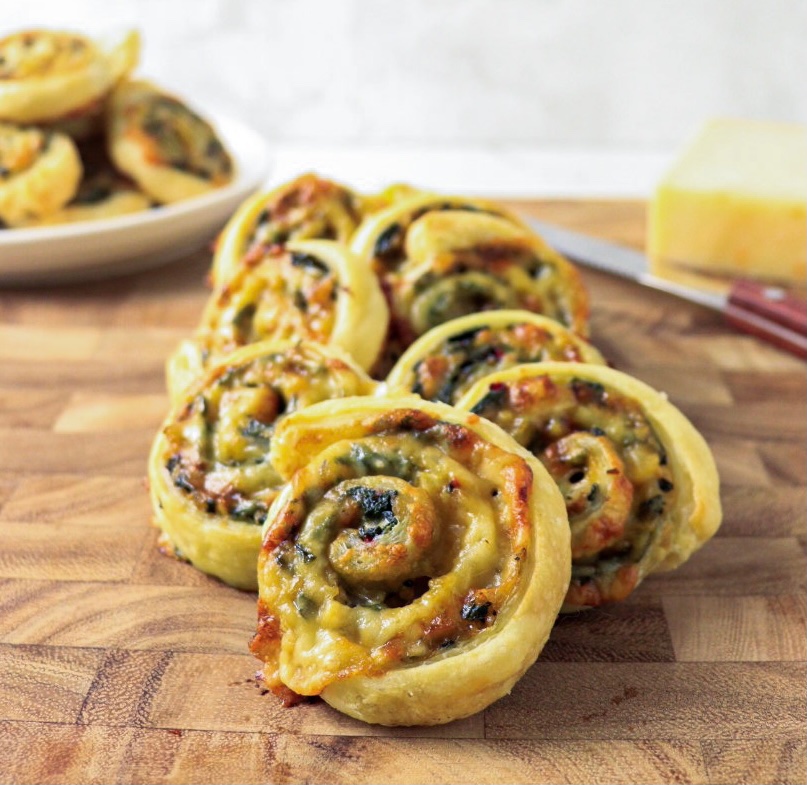 Puff pastry pinwheels