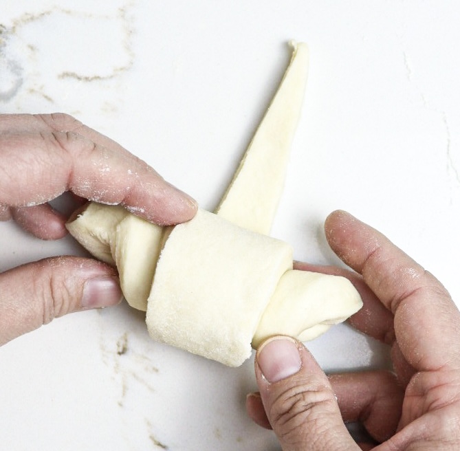 homemade croissants dough
