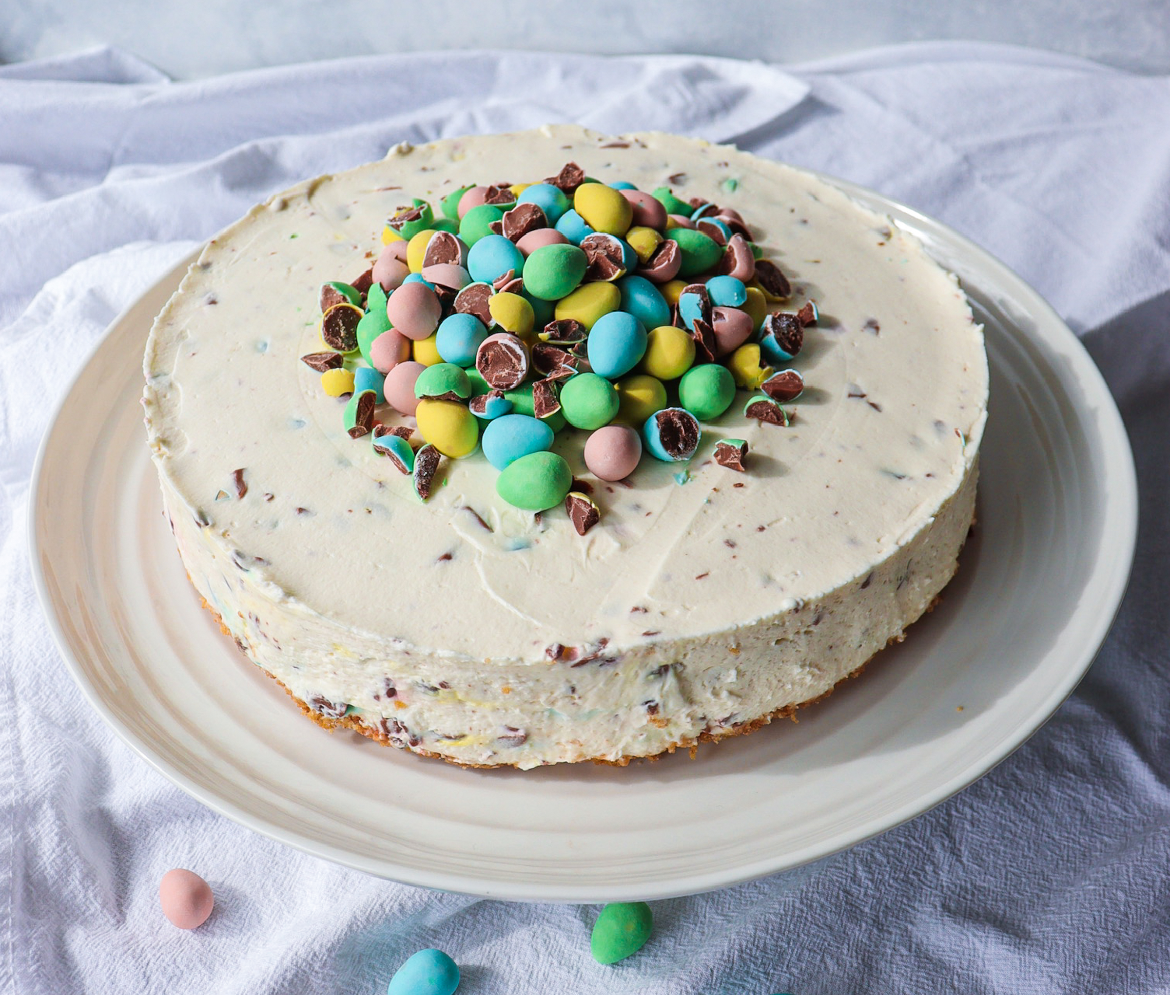 mini egg cheesecake, easy no bake easter dessert
