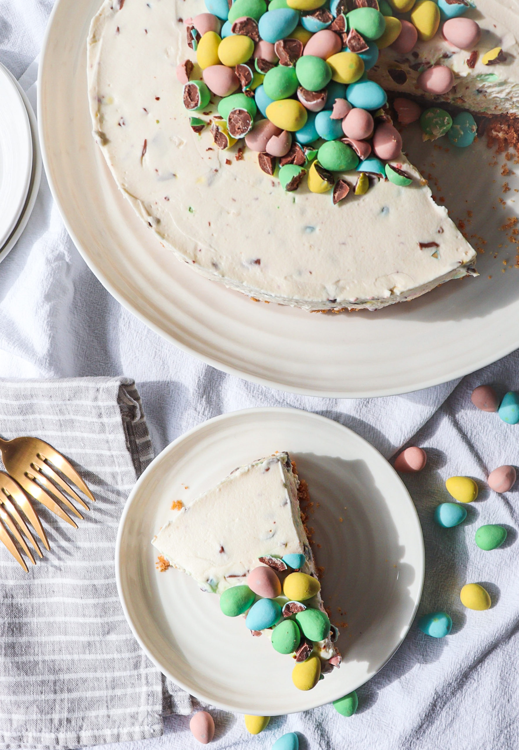mini egg cheesecake