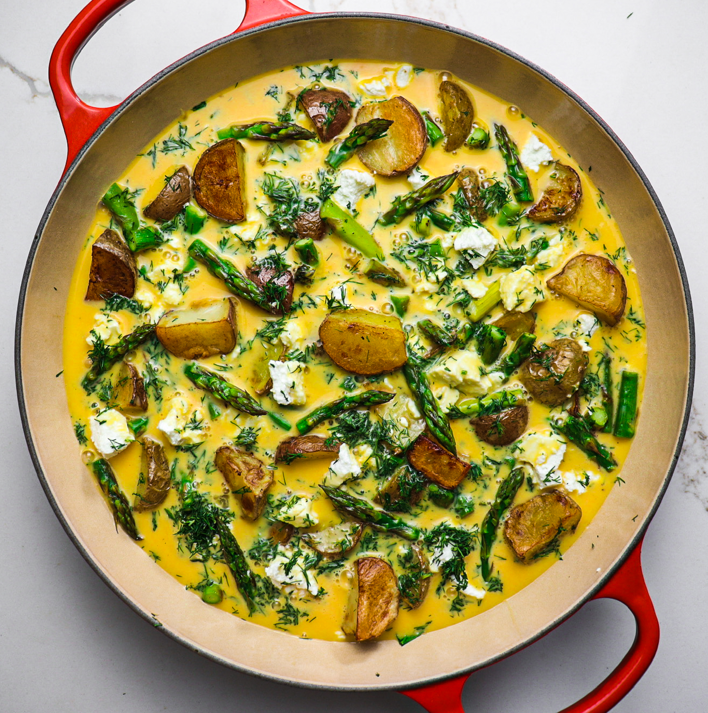 spring vegetable frittata