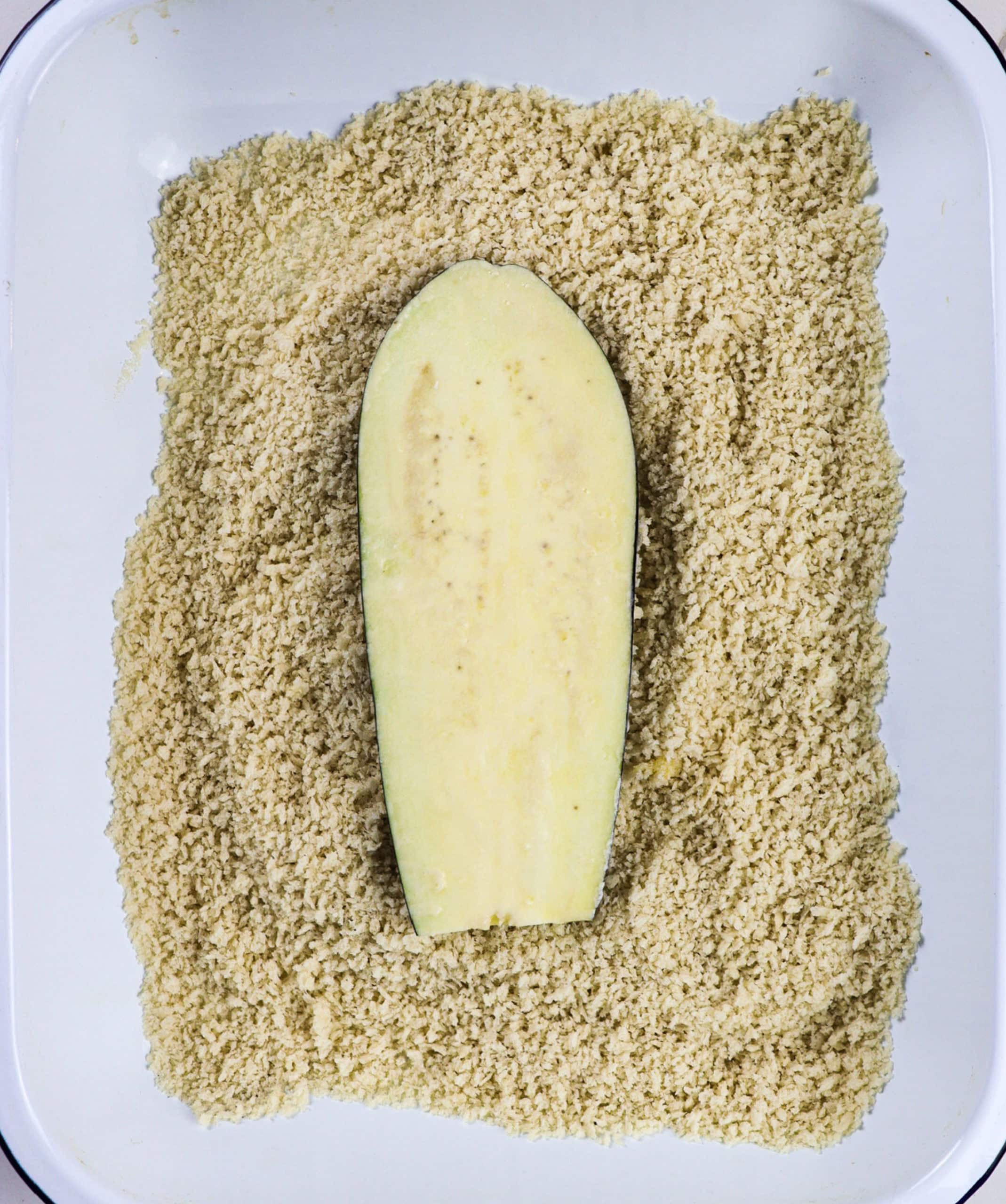 panko crusted eggplant