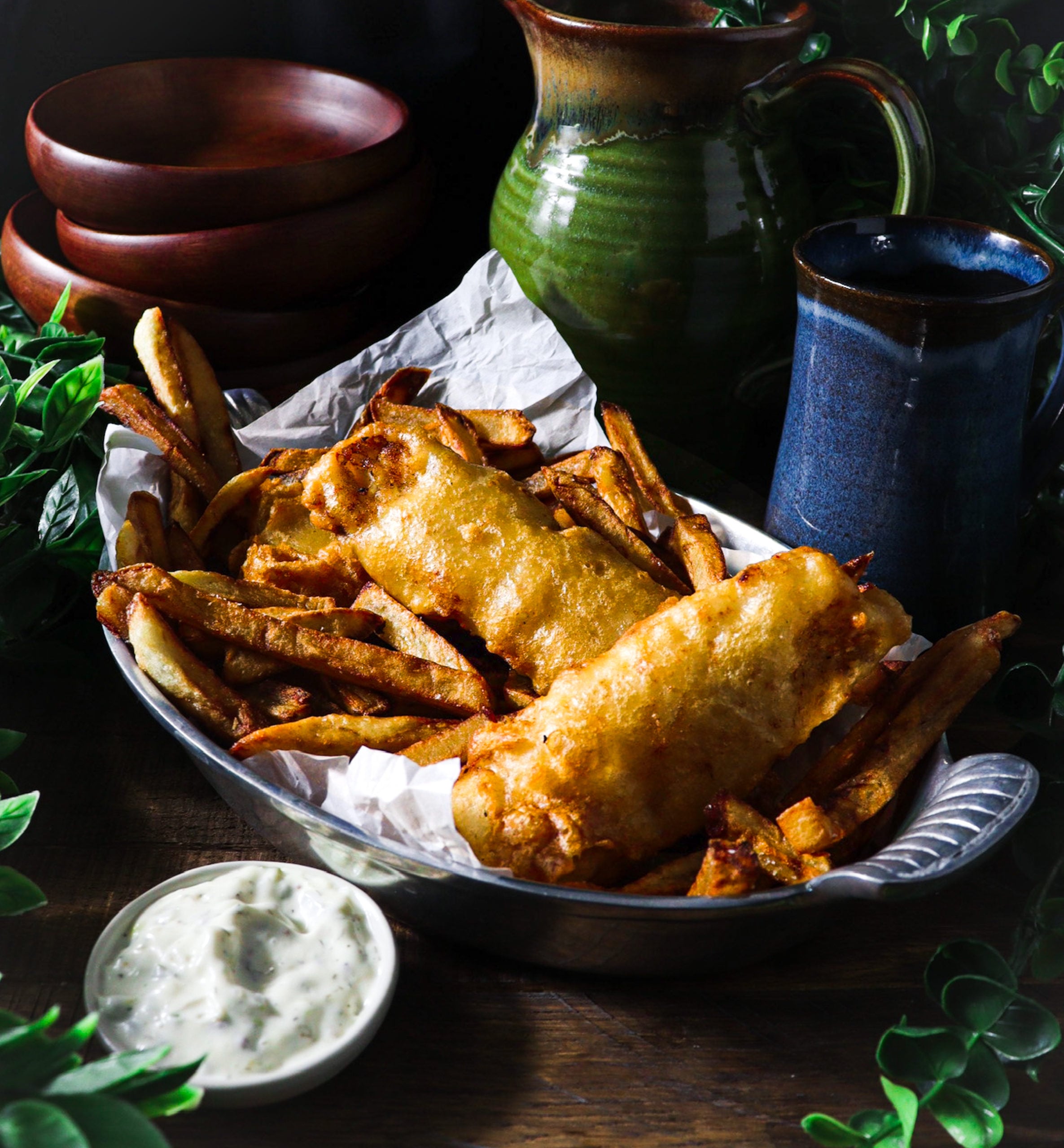 Beer-Battered Fish and Chips