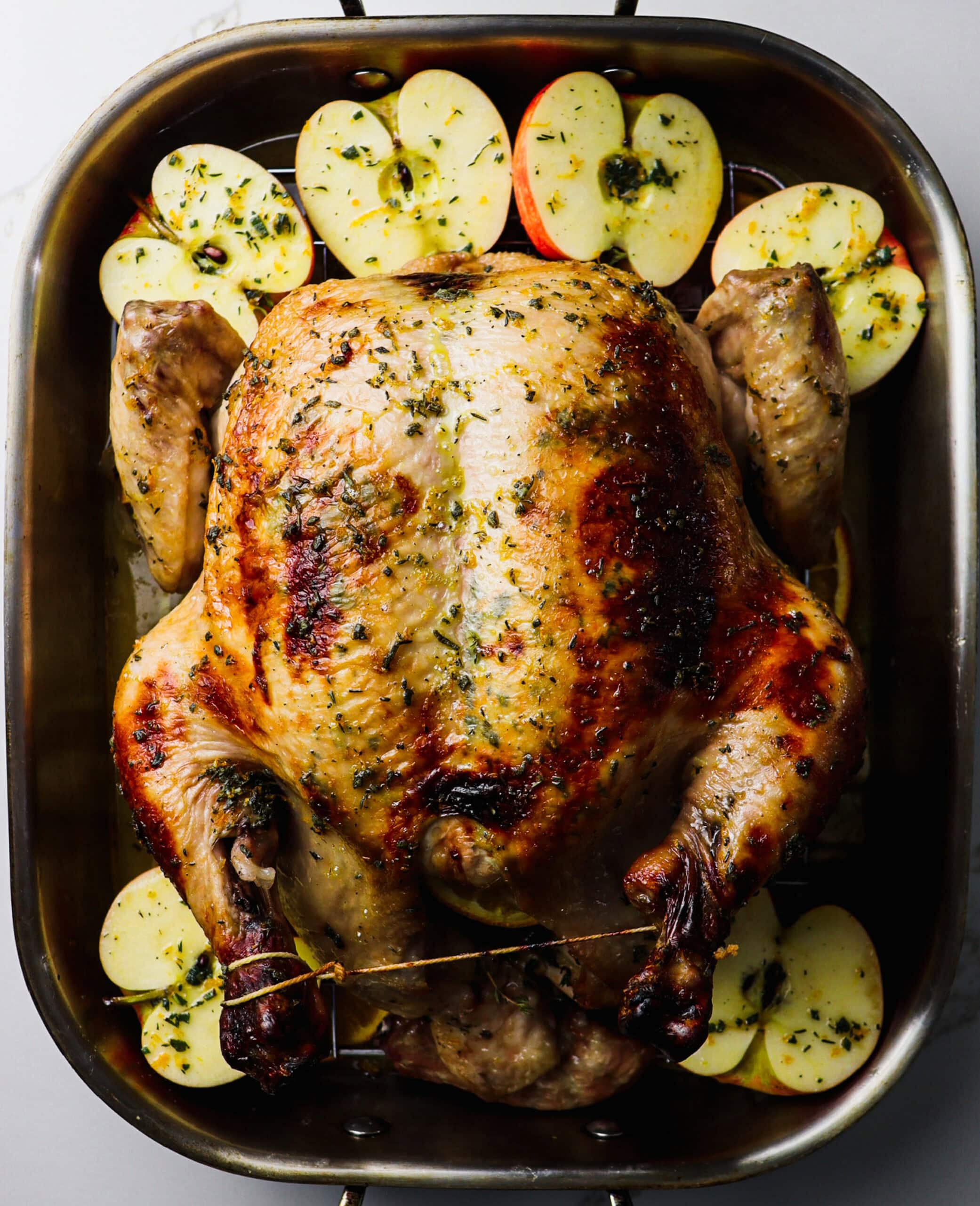 apple cider brined chicken for a 
legend of sleepy hollow autumnal feast
