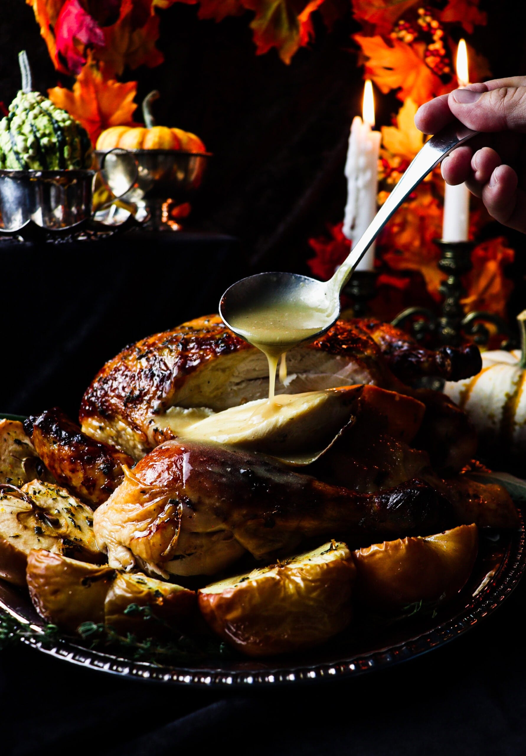 legend of sleepy hollow autumnal feast with a cider brined roast chicken