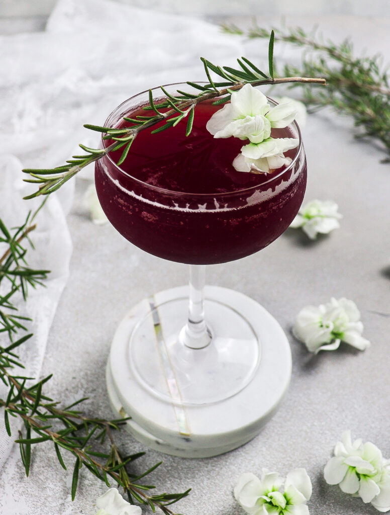 rosemary bourbon and cassis
bourbon cocktail
