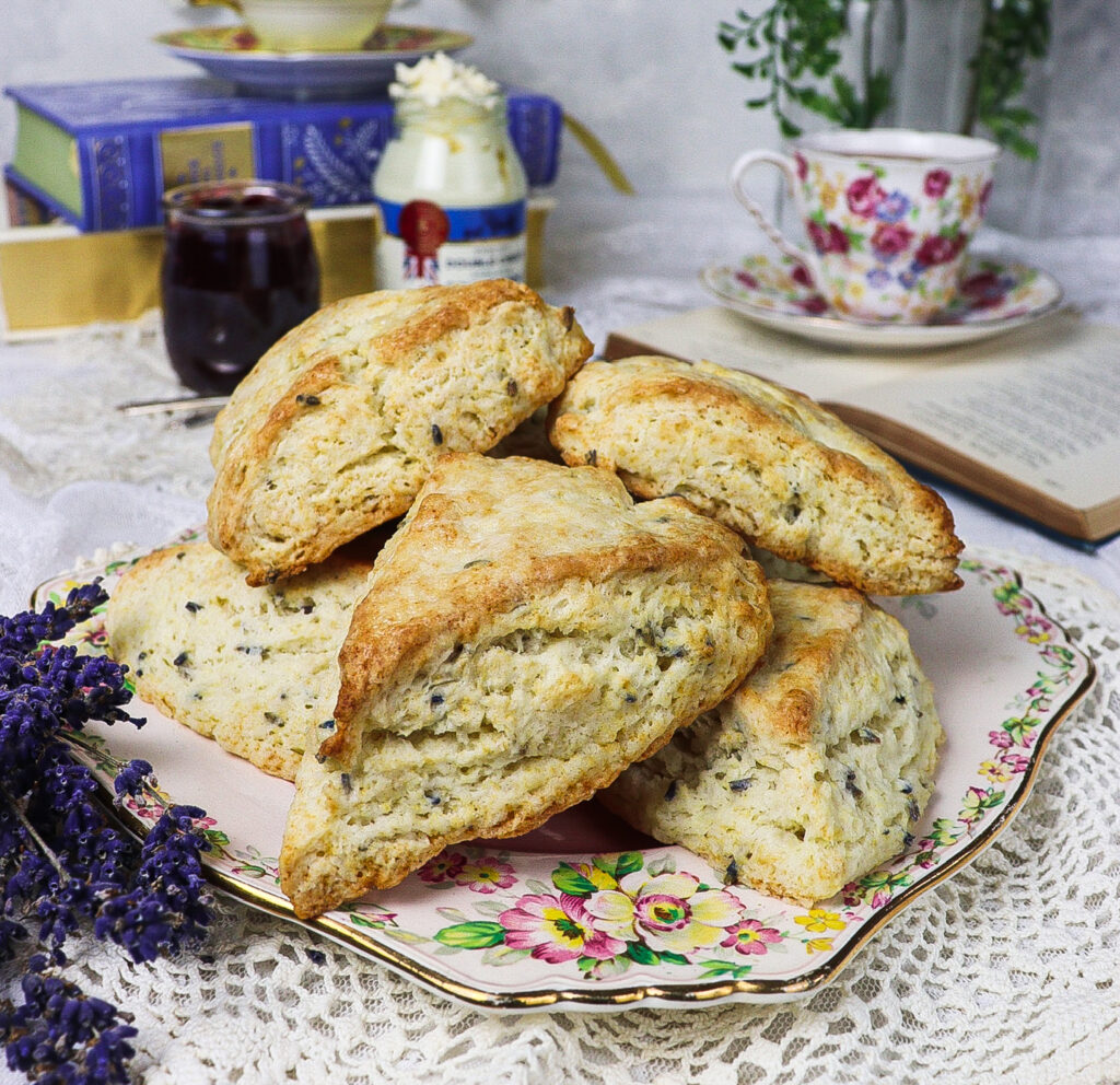 lavender cream scones