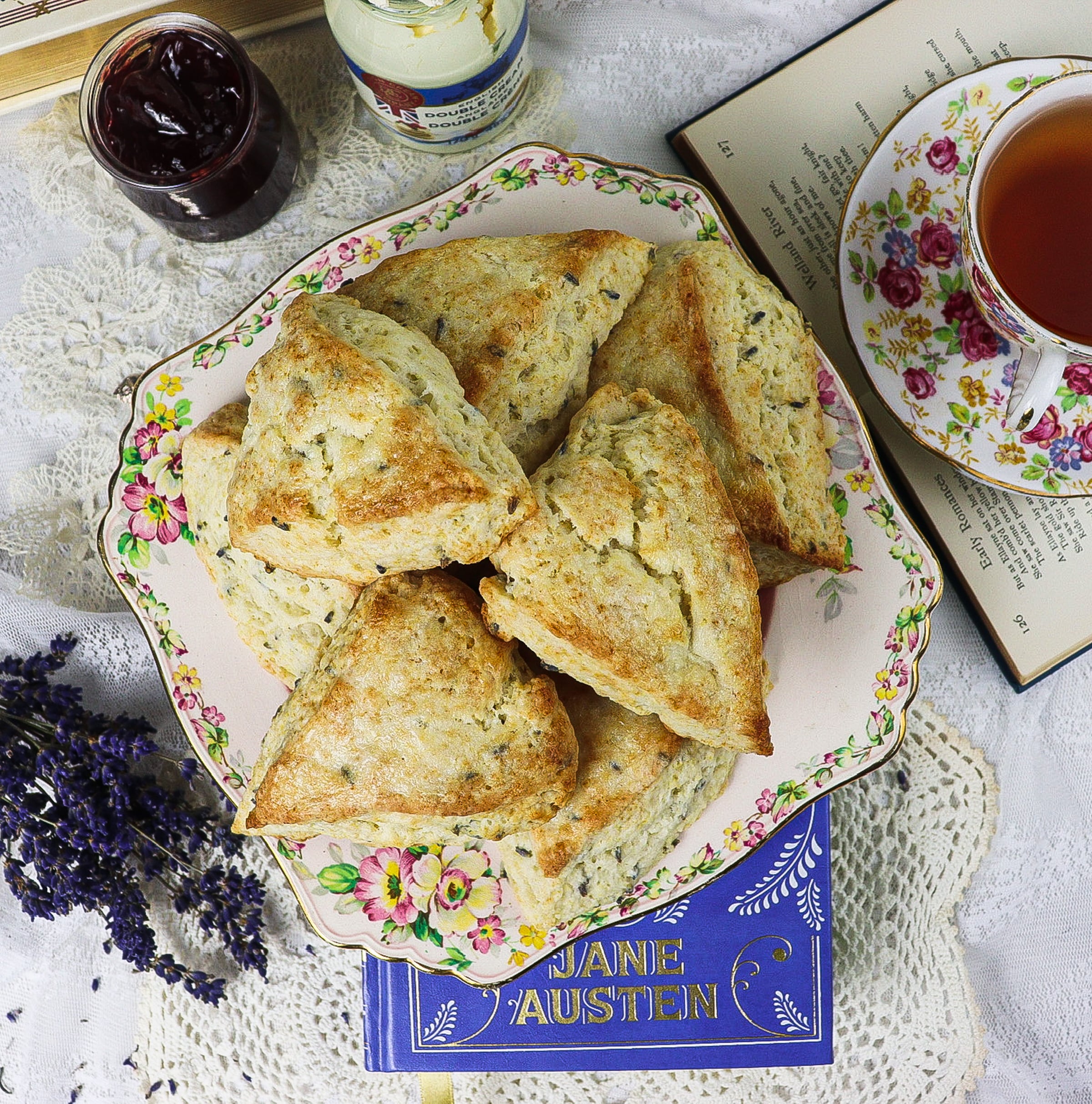 Lavender Cream Scones