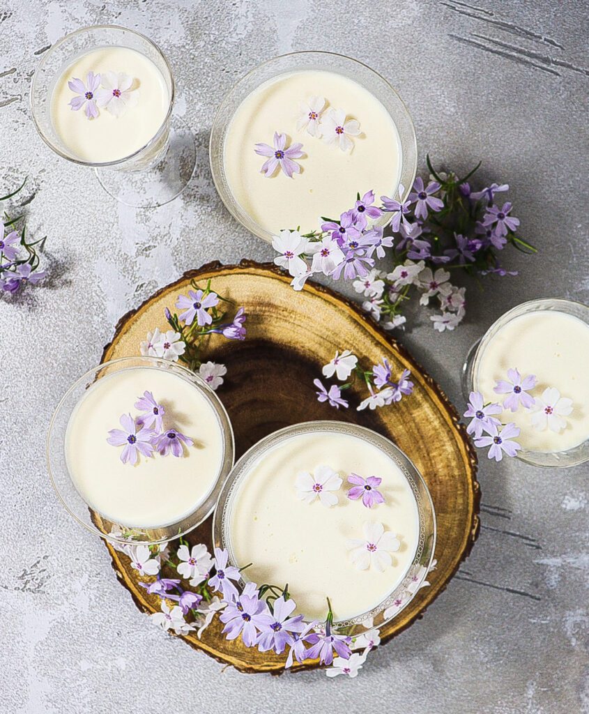 floral honey posset