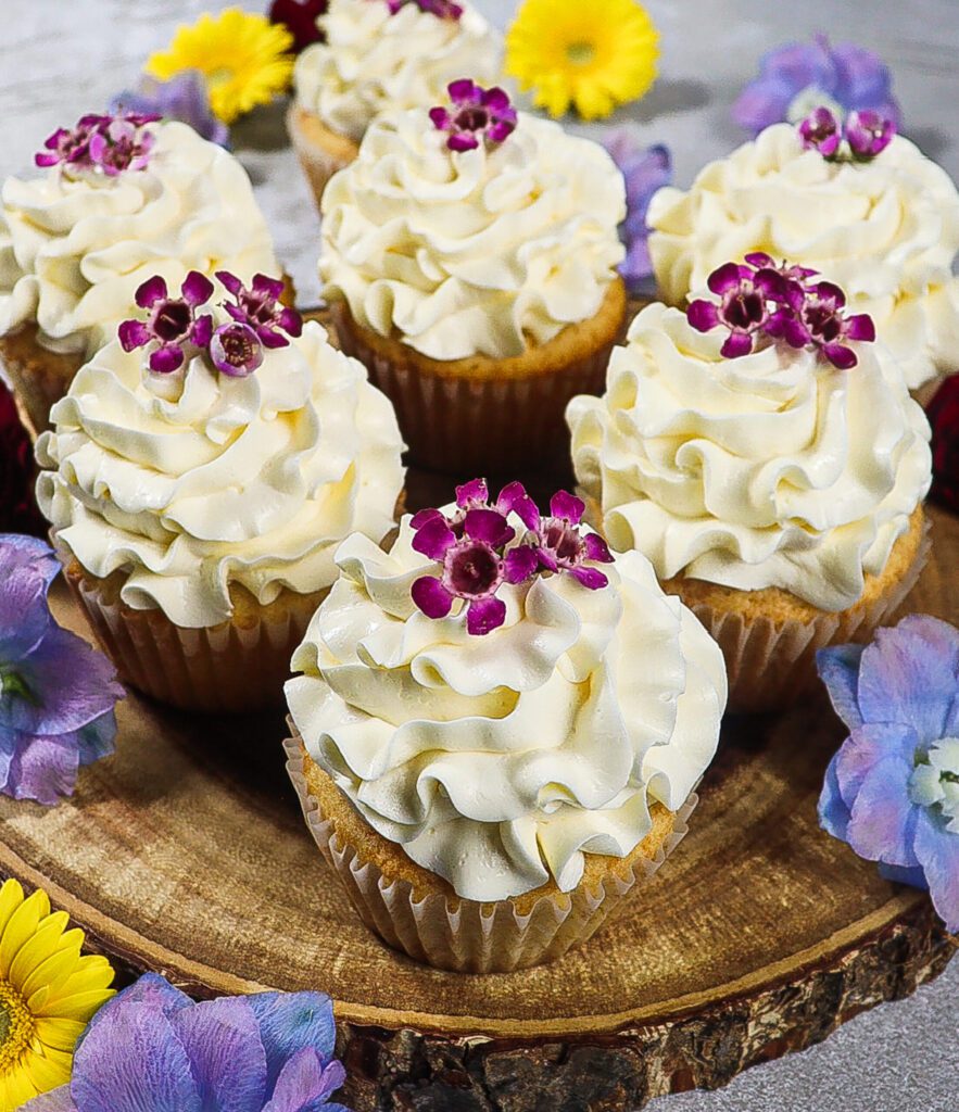lemon and elderflower cupcakes, elderflower cupcakes recipe, elderflower buttercream