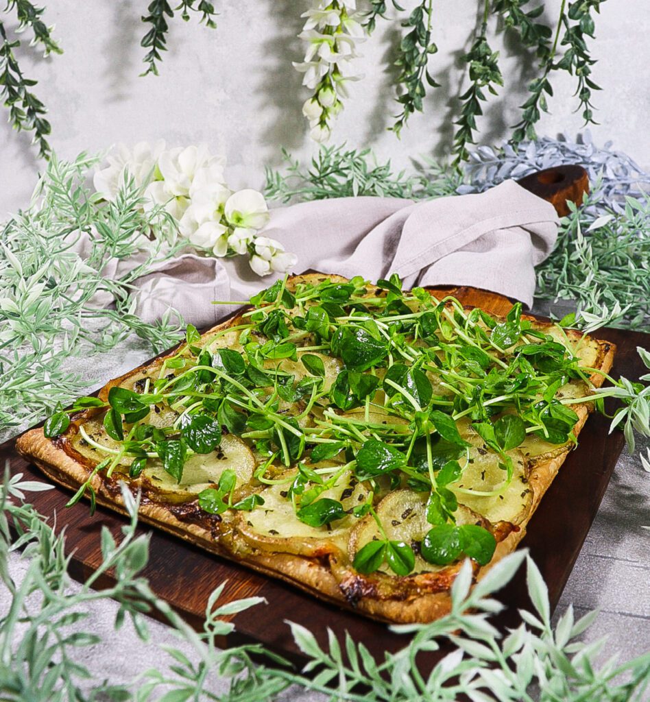 potato leek tart, potato leek tart puff pastry, elven food recipes