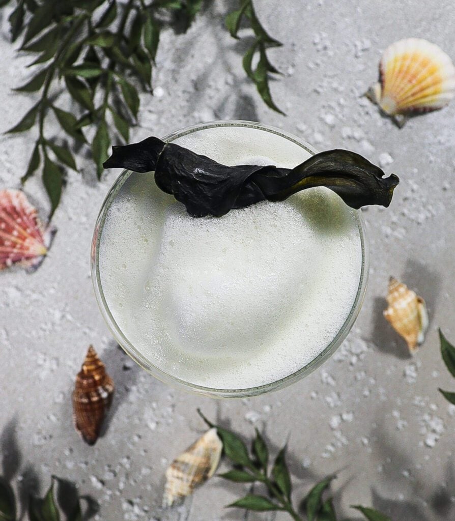 salt foam cockatil, sea salt cocktail
