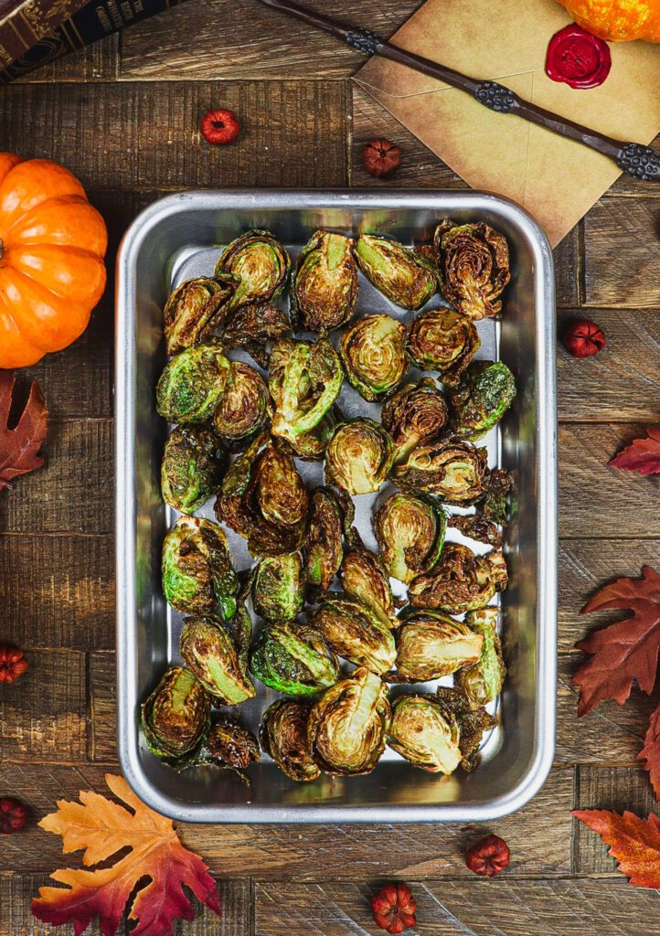 fried brussels sprouts, harry potter feast