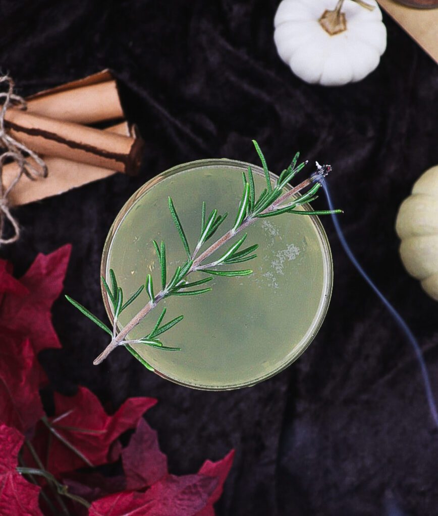 harry potter cocktail, wolfsbane cocktail, wolfsbane potion