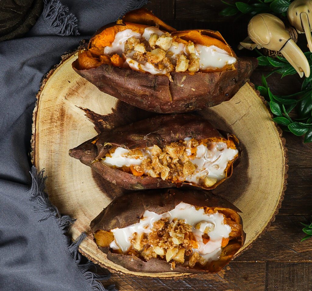 baked yams with coconut butter, peter pan recipes