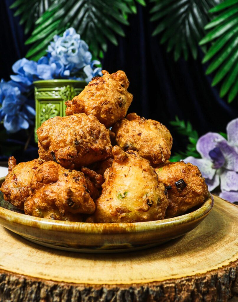 fish fritters recipe, peter pan recipes, salted codfish fritters