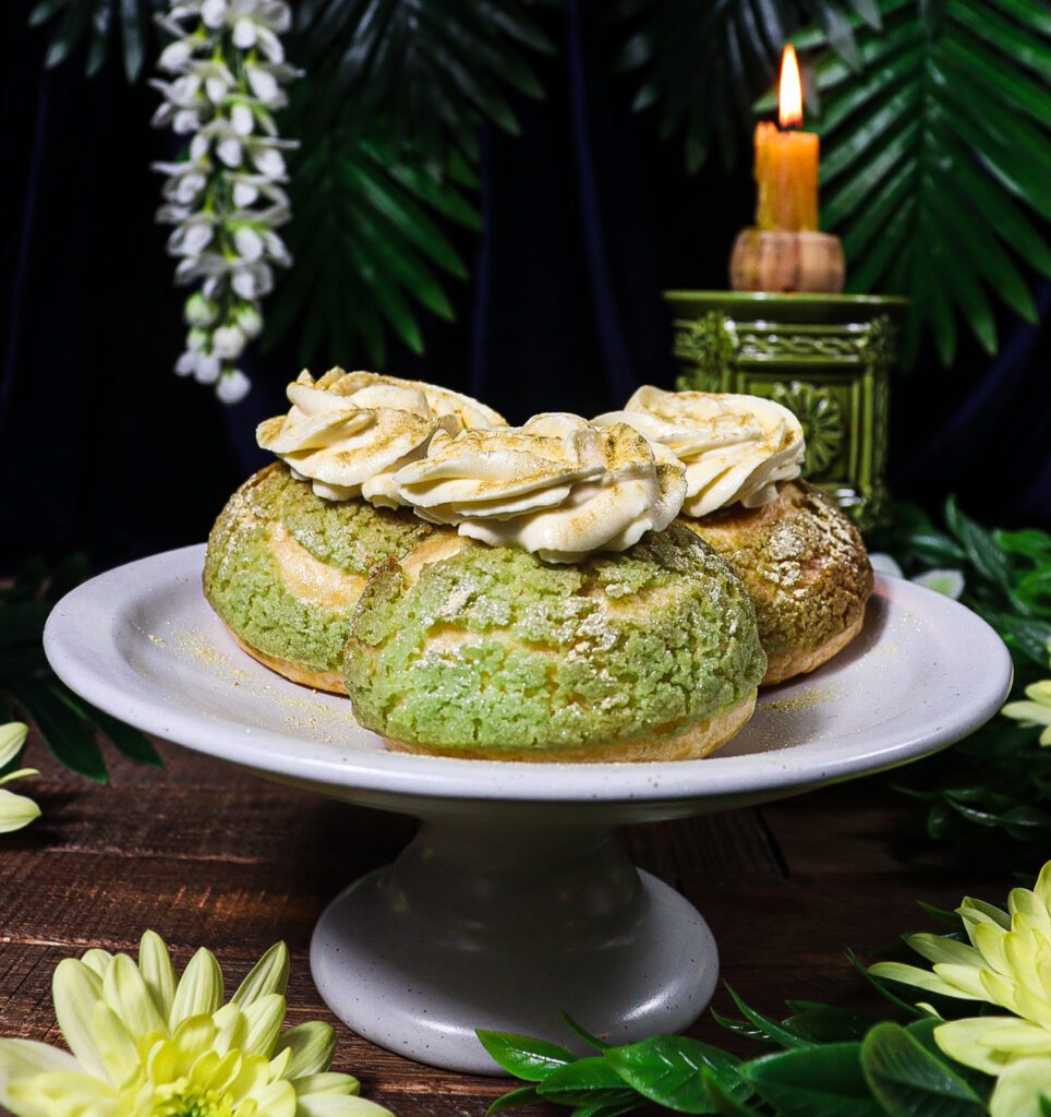disney movie inspired food, passionfruit cream puffs