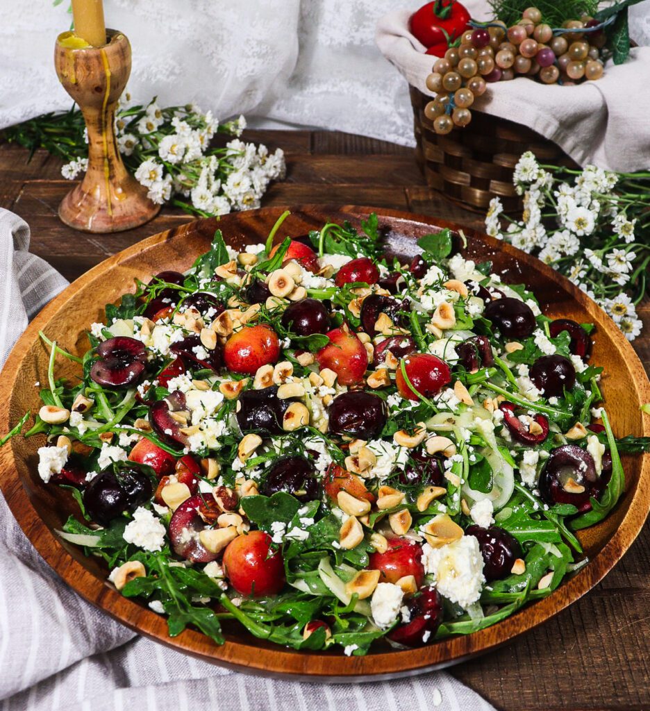fennel arugula cherry salad