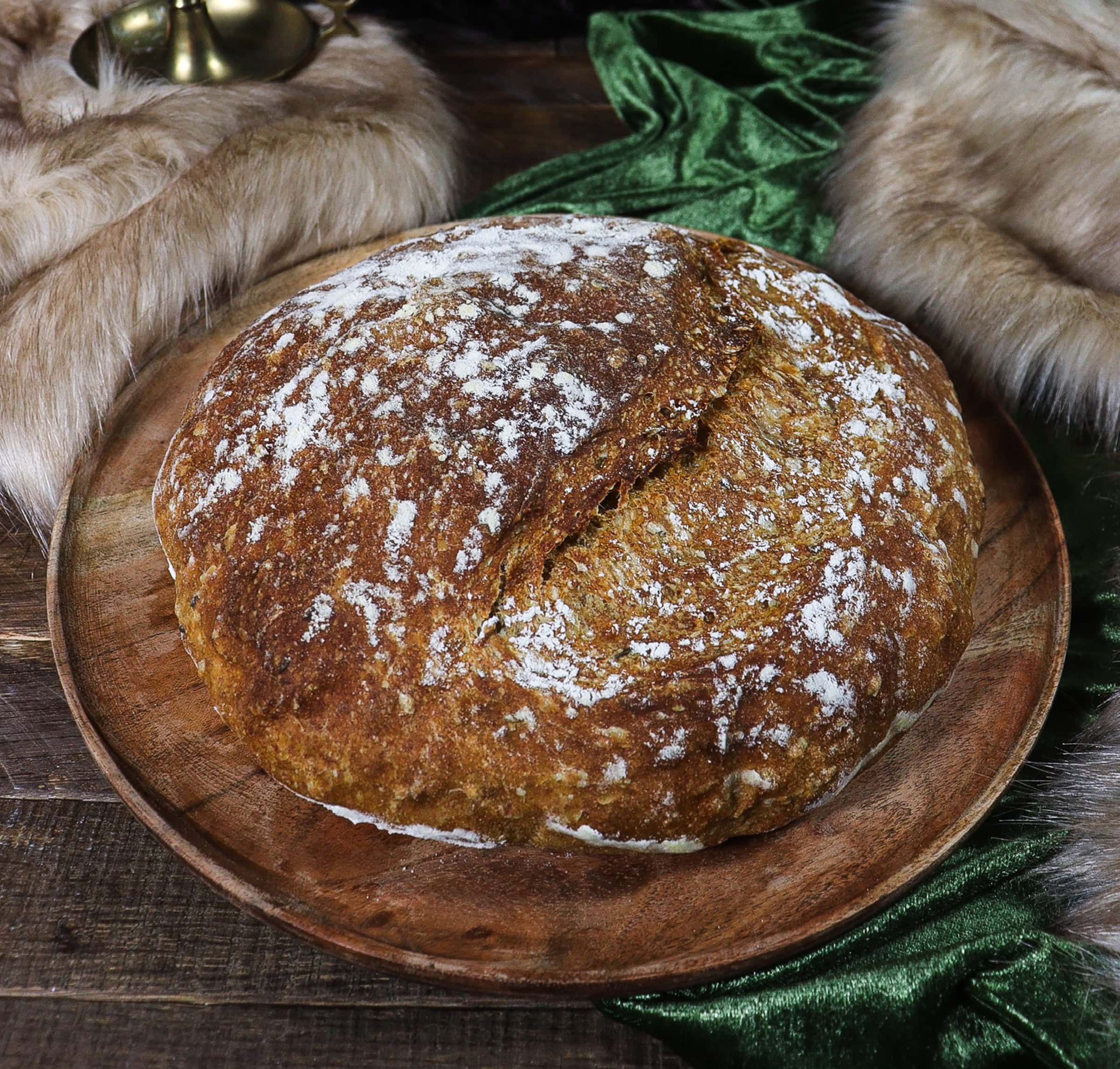no knead rye bread