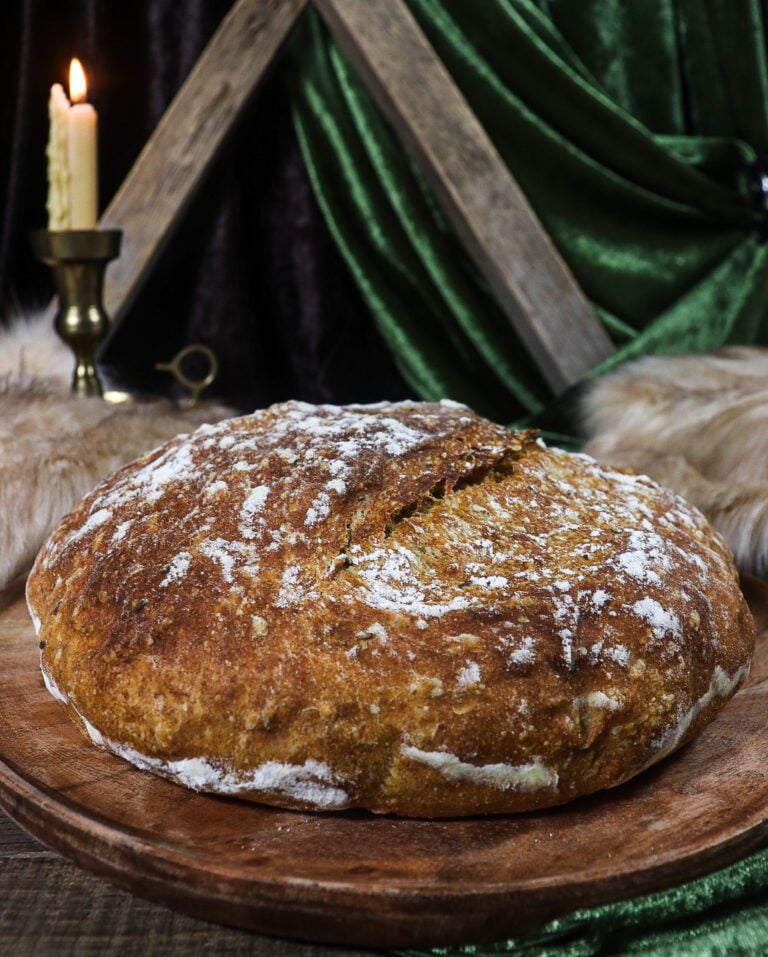 No Knead Rye Bread