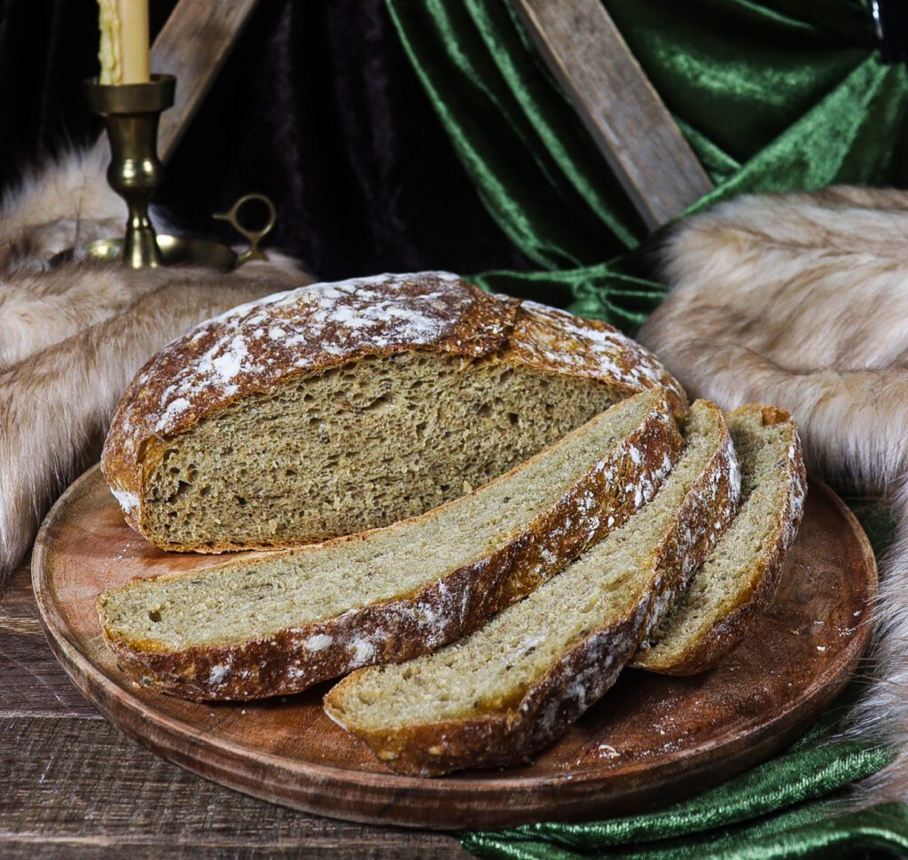 no knead rye bread, cottagecore recipes