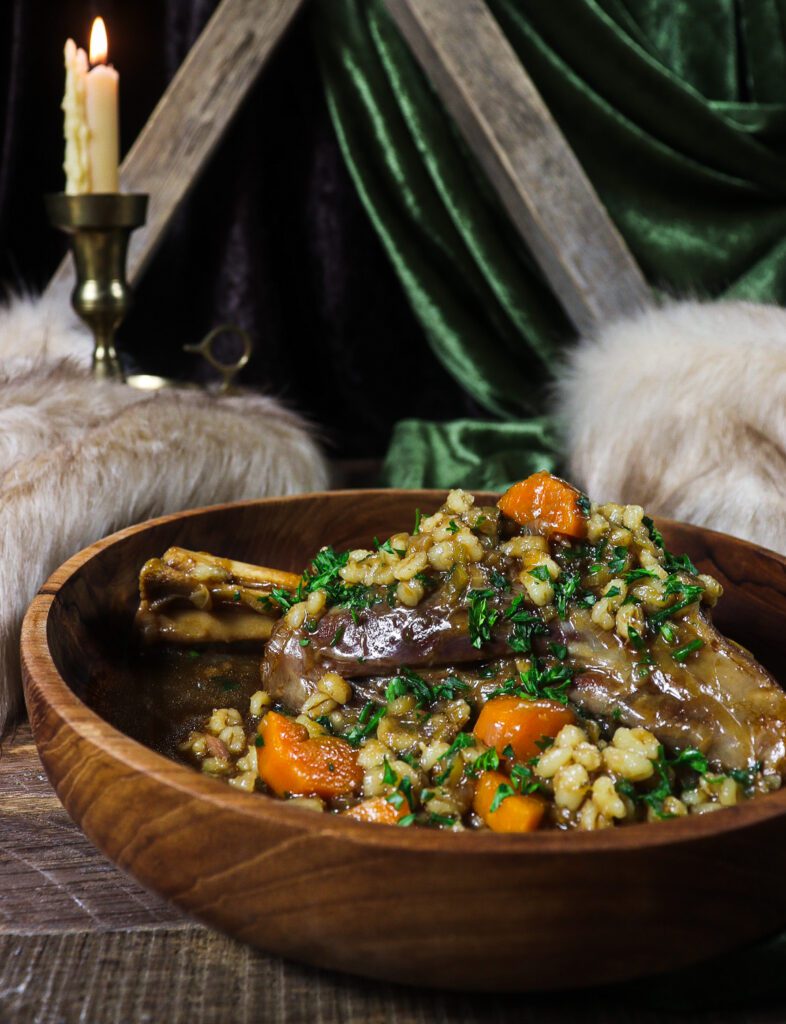 what to serve with braised lamb shanks, lord of the rings recipes