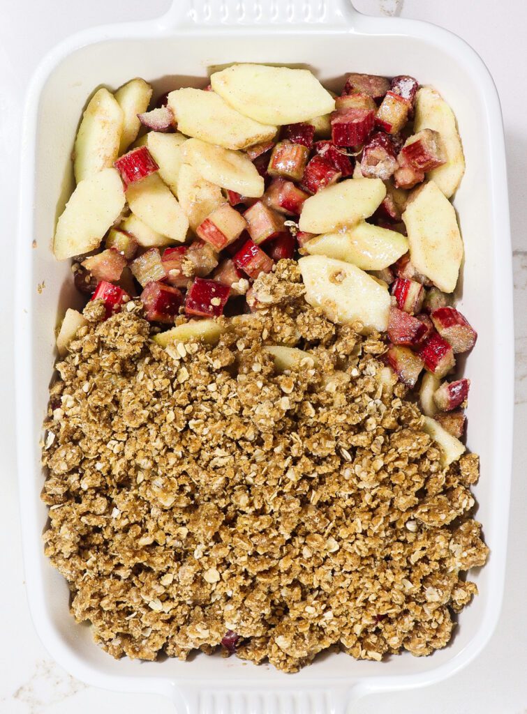 rhubarb apple crisp