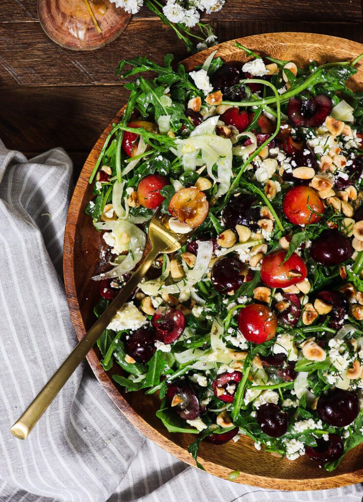 fennel arugula cherry salad