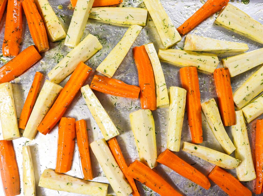 honey roasted root vegetables