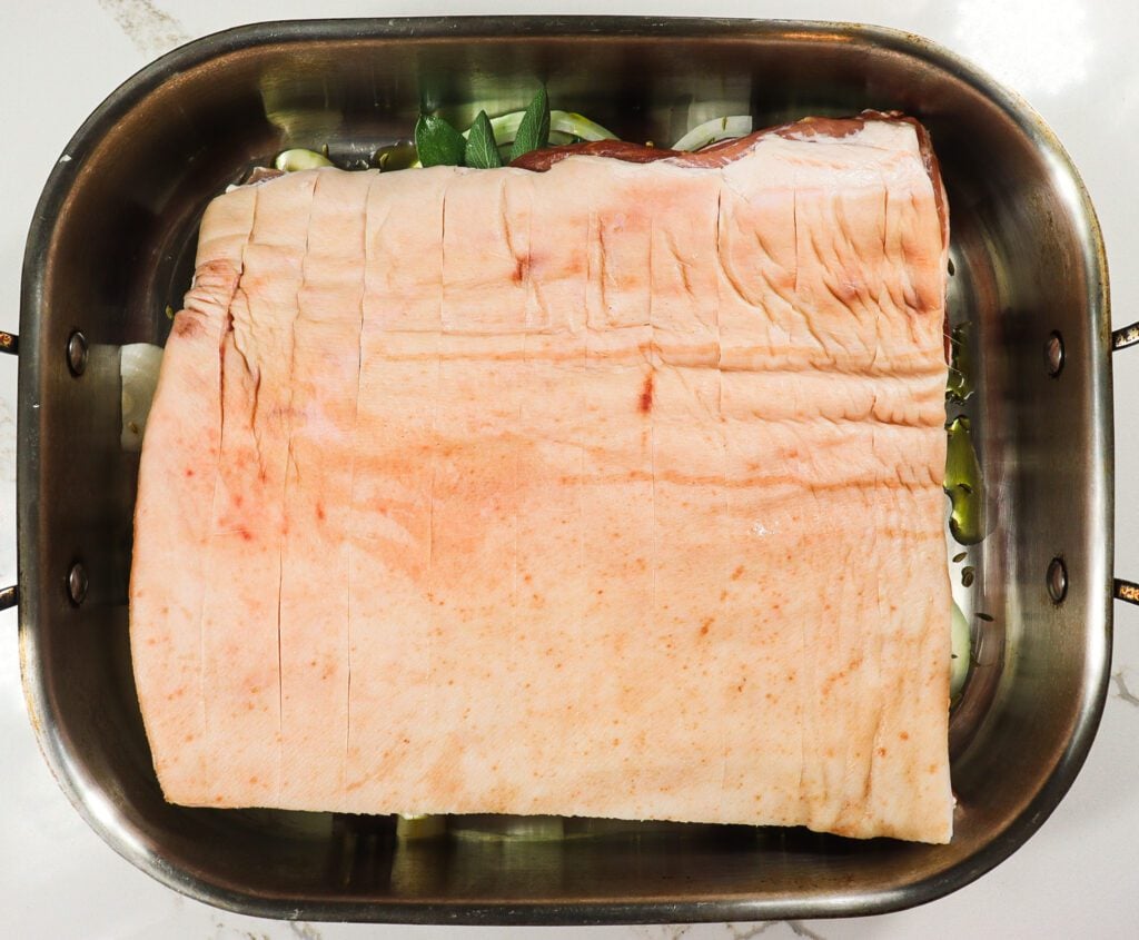 roasted pork belly