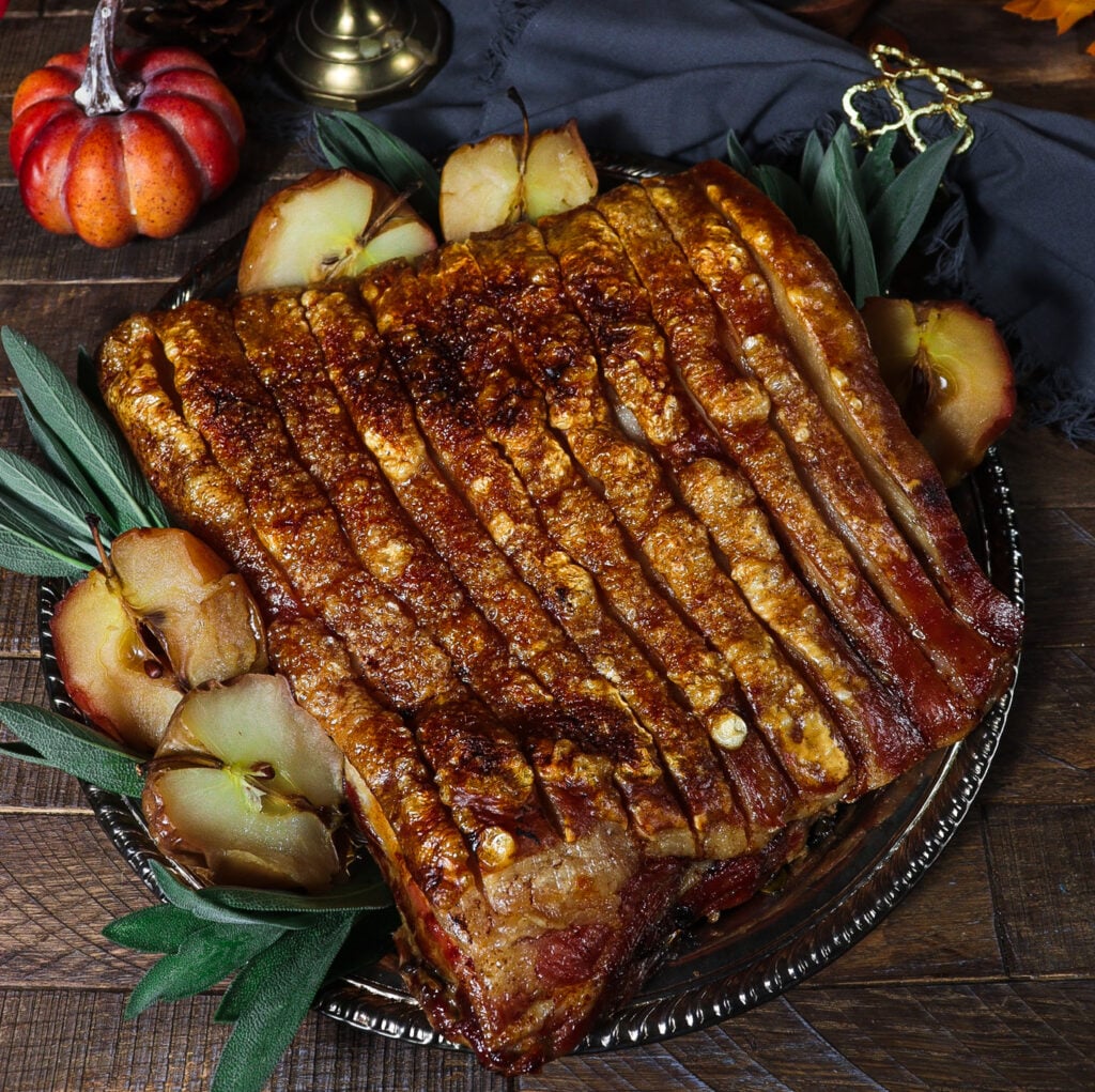 roasted pork belly, pork belly with apples, durin's folk