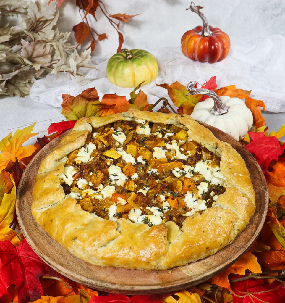 savory fall tart recipes, roasted butternut squash and goat cheese tart