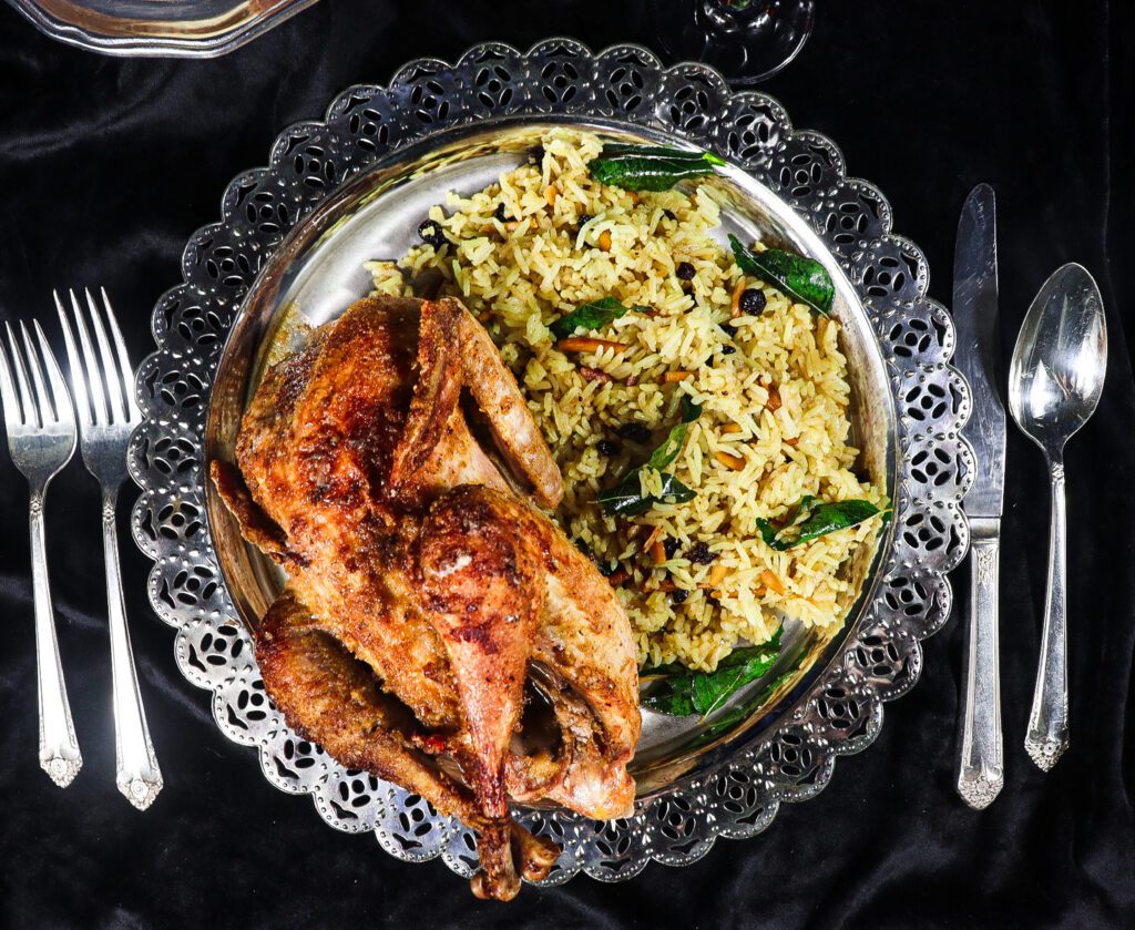roast pheasant recipe, rice pilau indian
