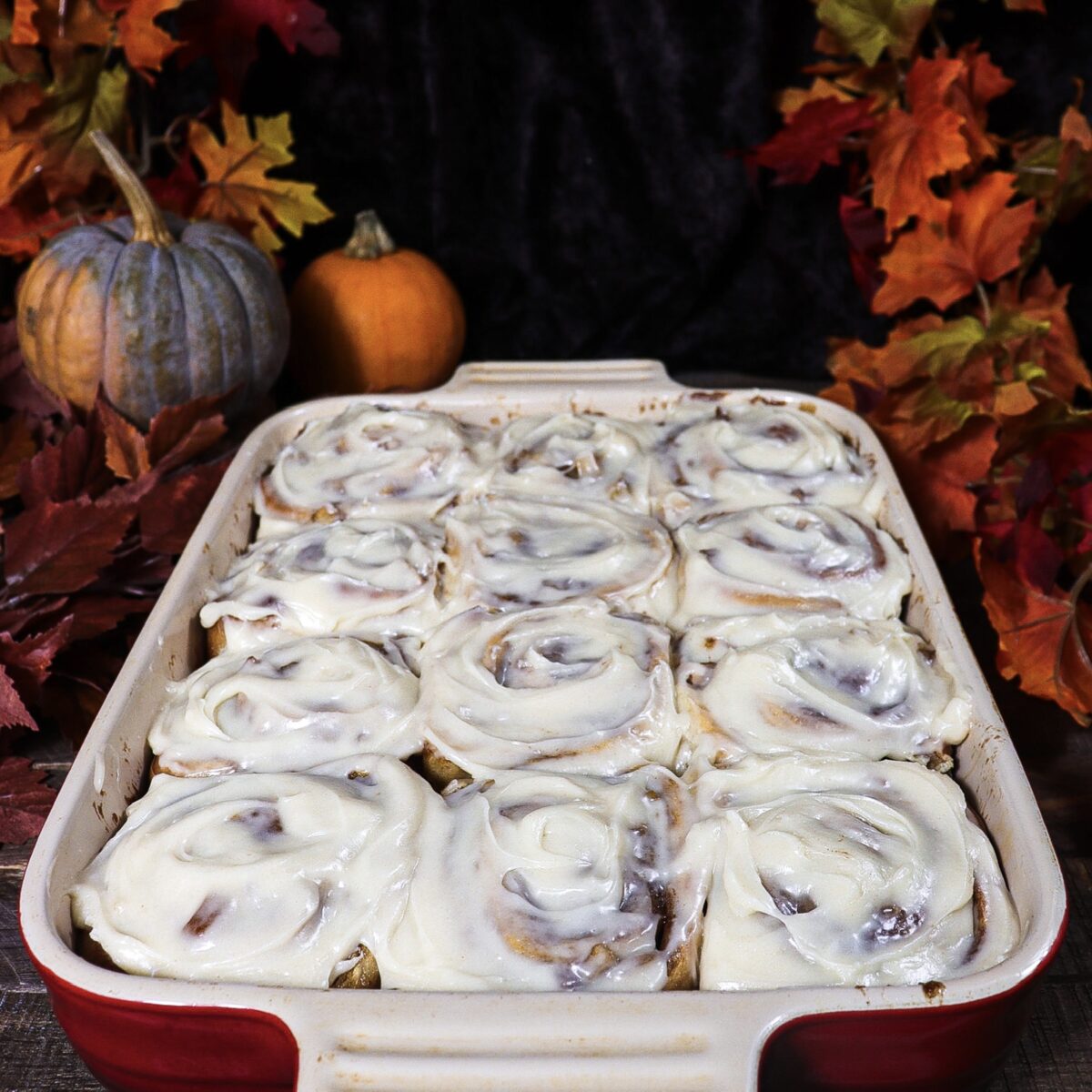 Apple Cider Cinnamon Rolls with Browned Butter Icing