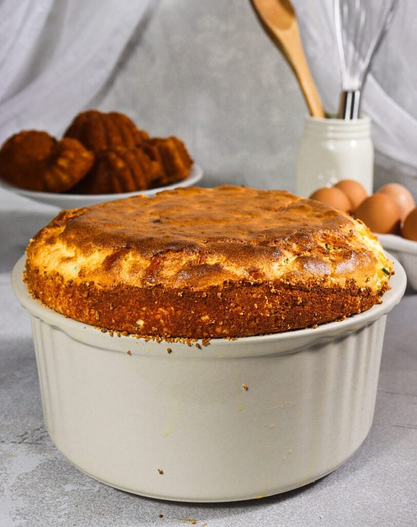 cheese and chive souffle recipe, murder mystery dinner recipes, gruyere bechamel
