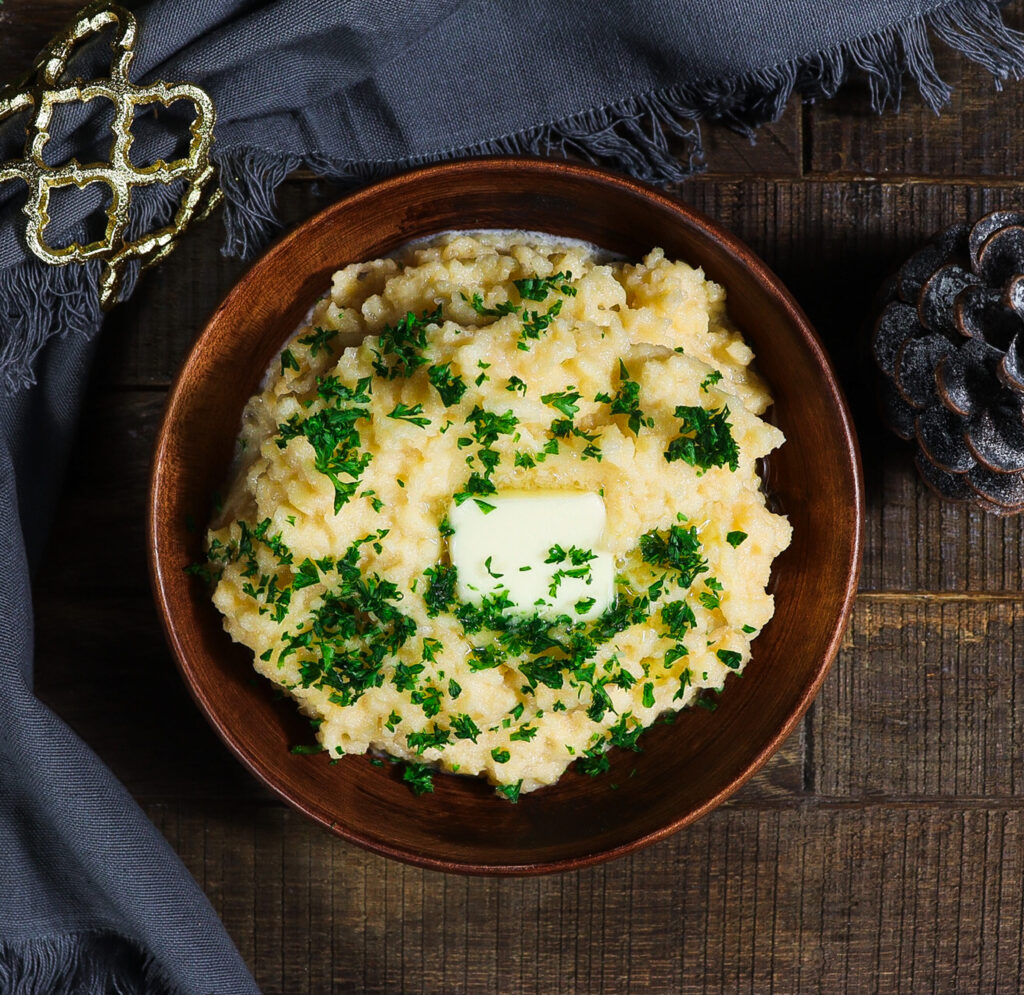 creamy sage mashed turnips, middle earth recipes