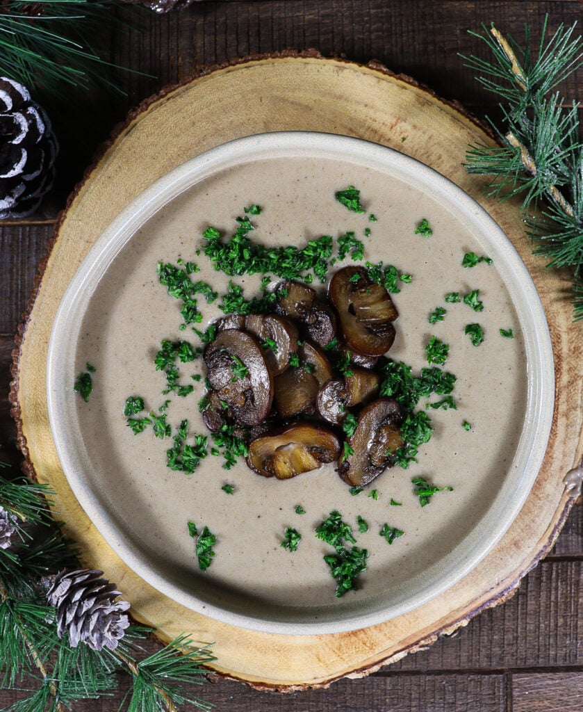 wild mushroom cream soup, hobbit dinner recipes