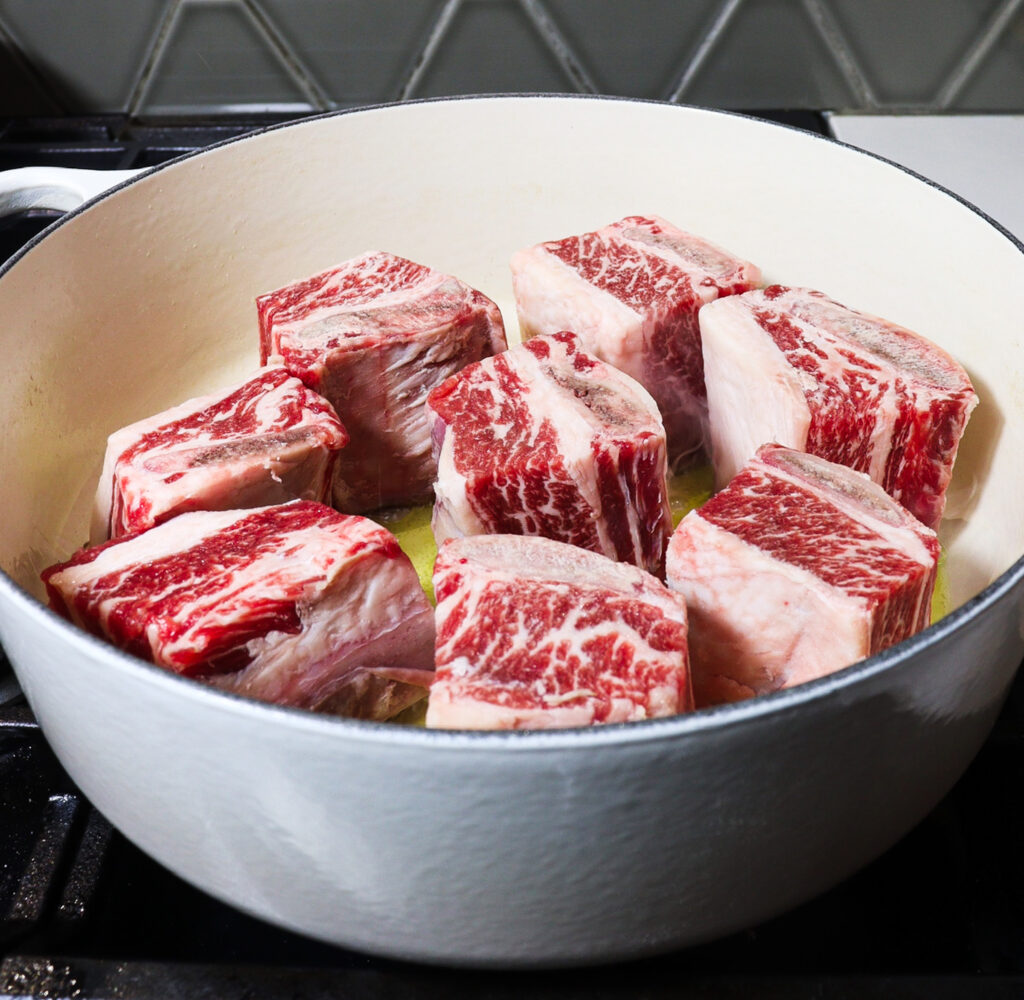 balsamic bourbon short ribs, orc food