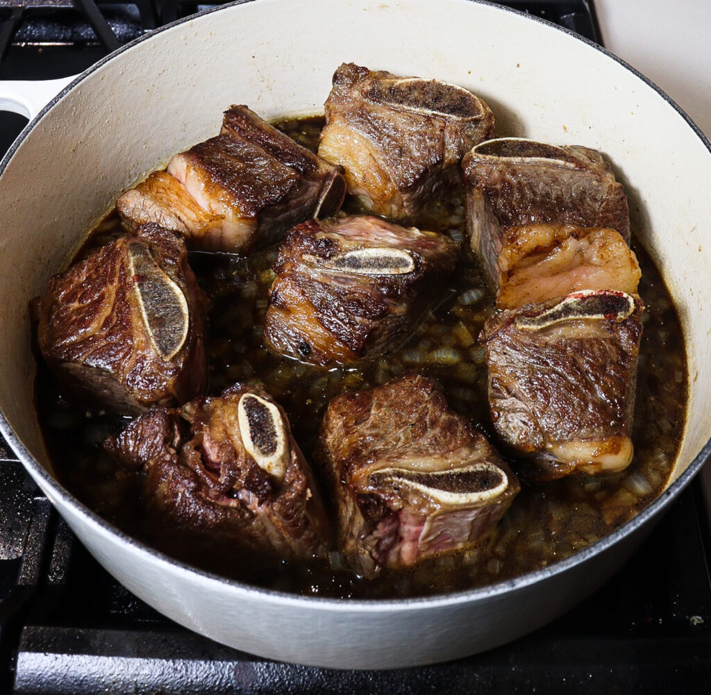 bourbon short ribs, balsamic short ribs
