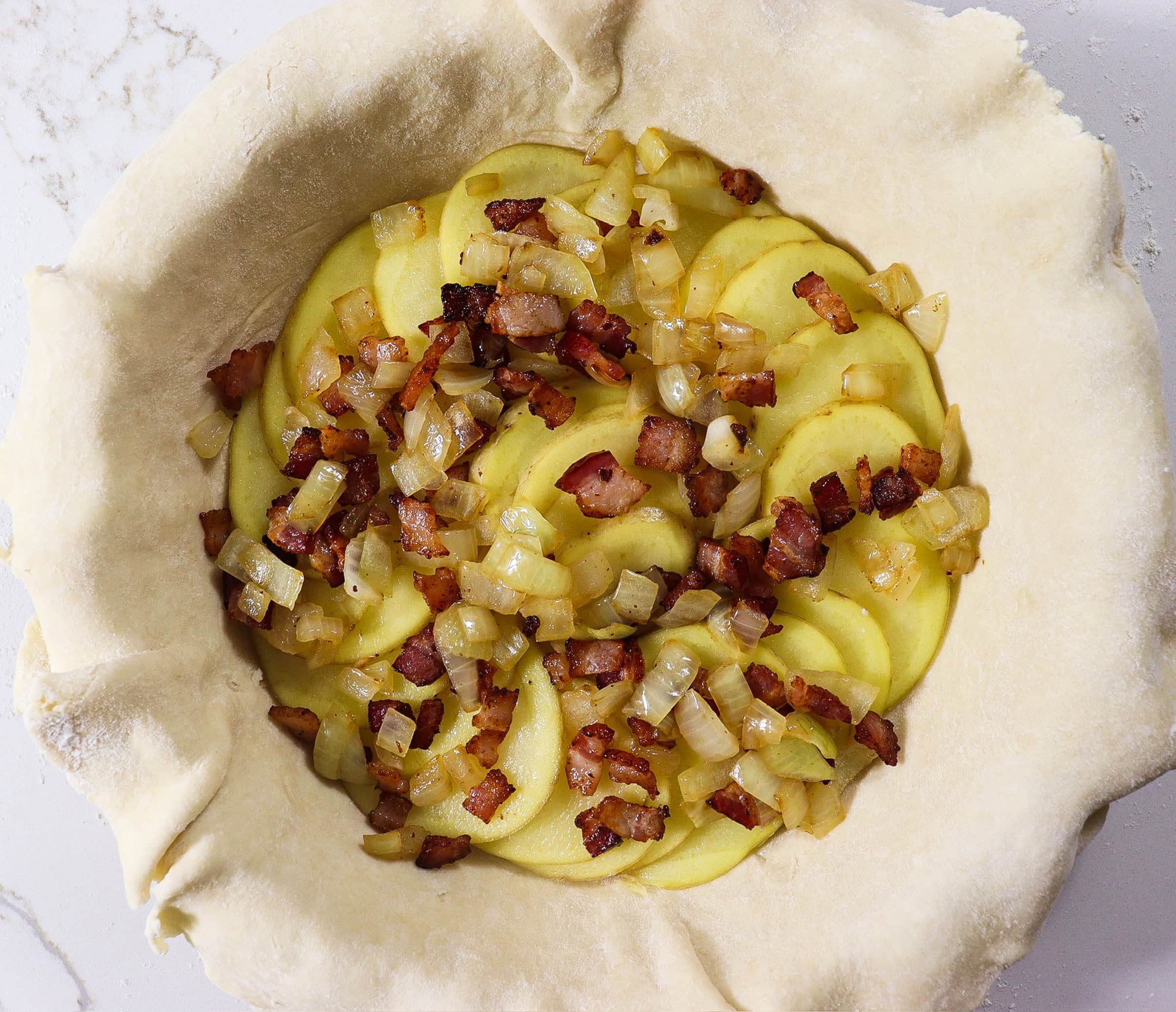 potato bacon pie