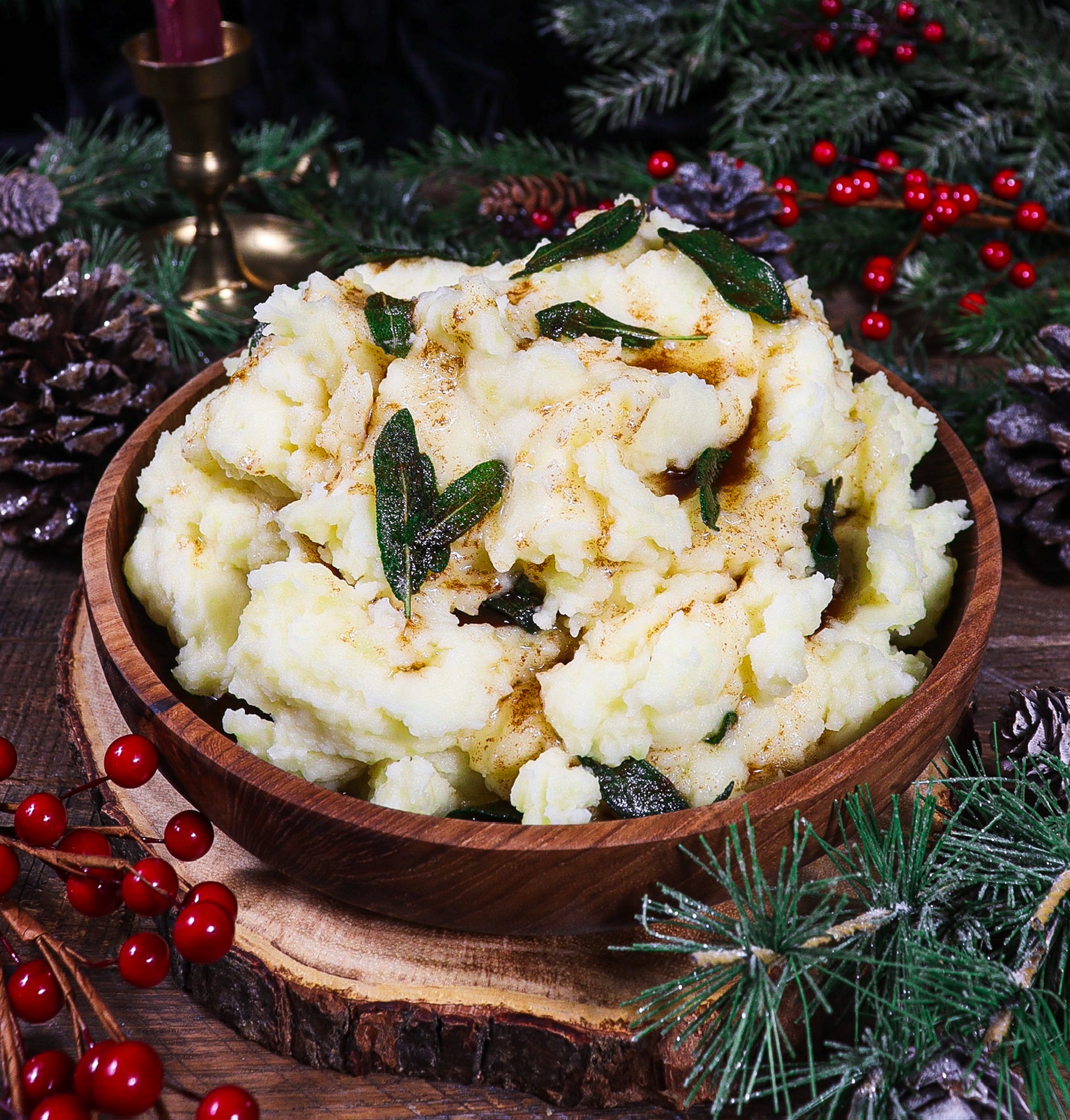 Brown Butter Sage Mashed Potatoes