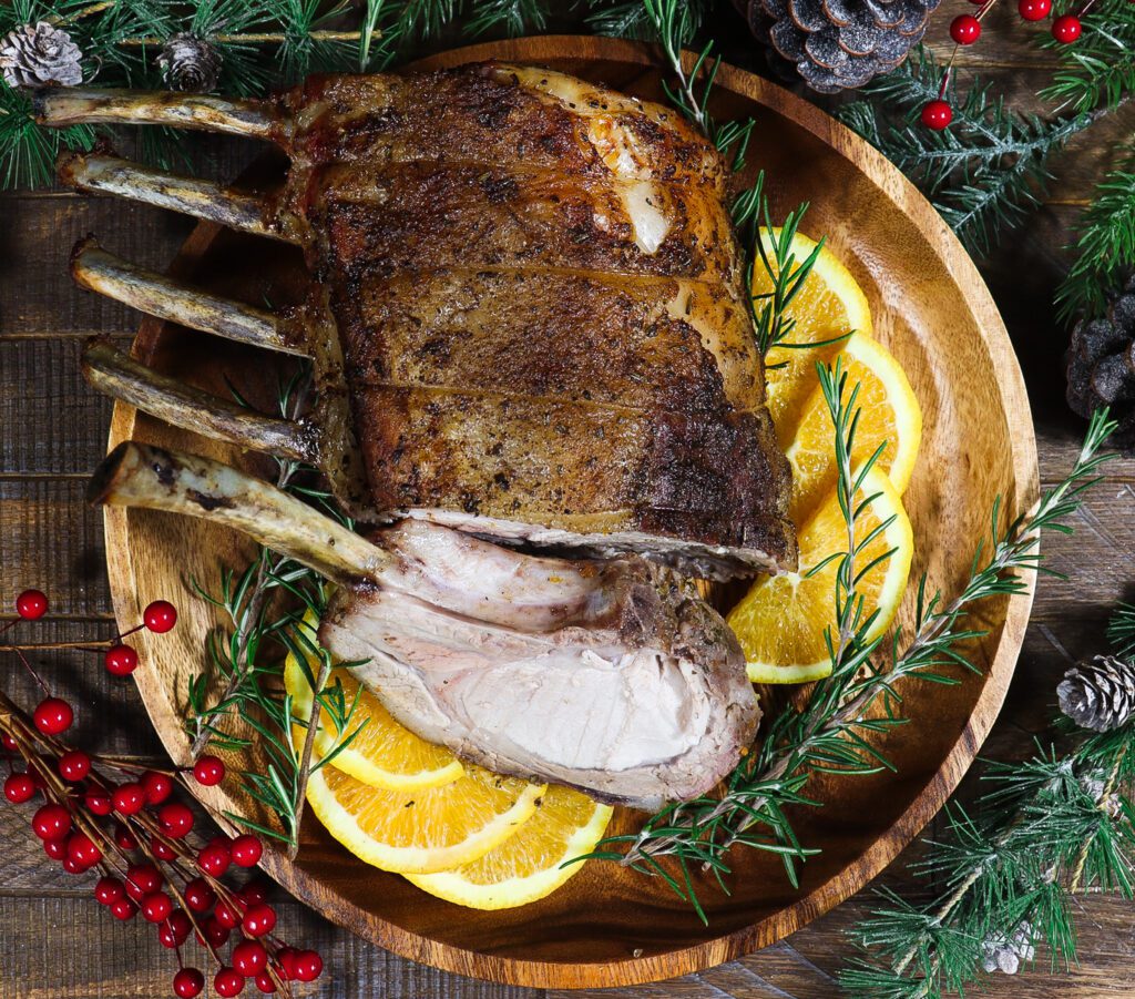 recipes for yule, orange rosemary roast pork loin, roasted pork tenderloin with rosemary