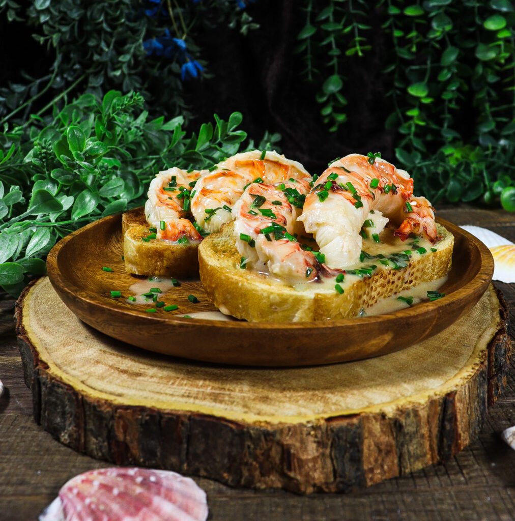 butter poached lobster, beurre monte lobster, alice in wonderland recipes