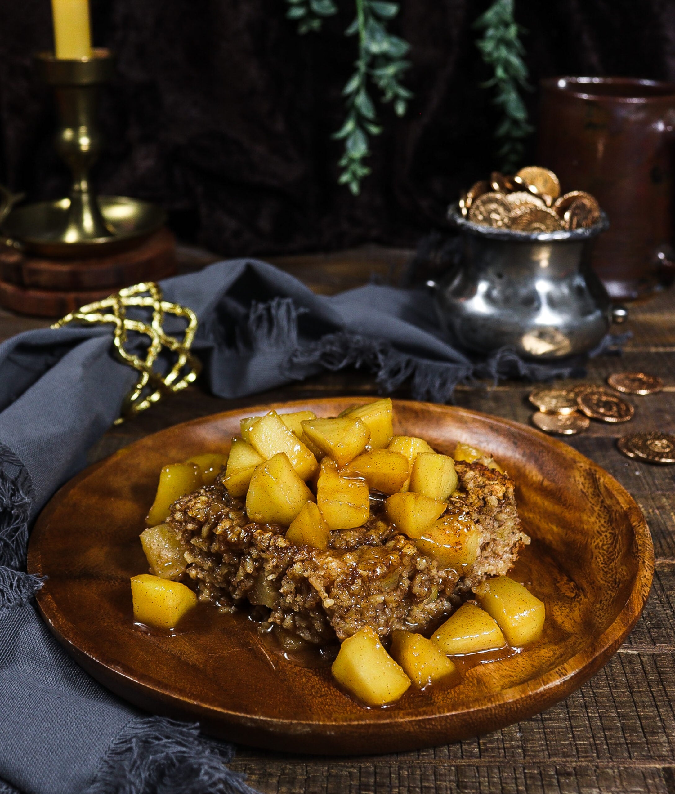 Baked Oatmeal with Caramelized Apples