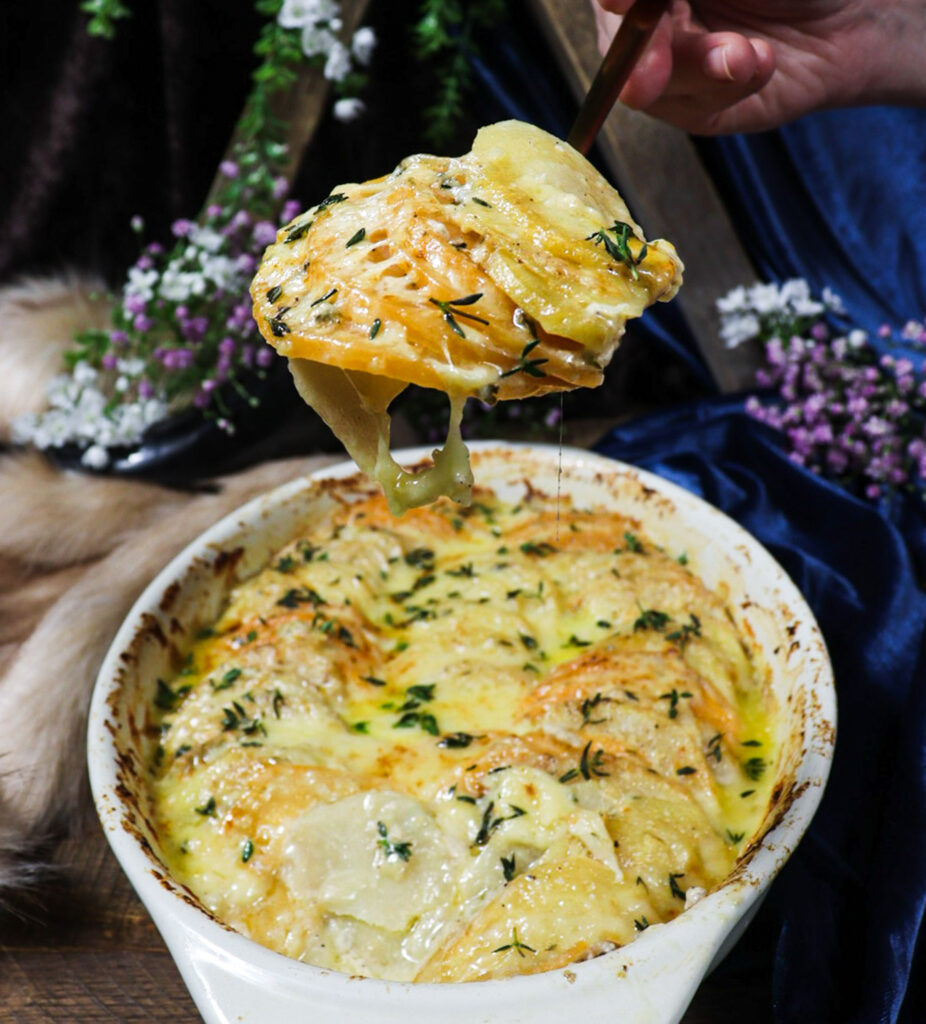 root vegetable gratin, baked rutabaga recipe, norse food recipes