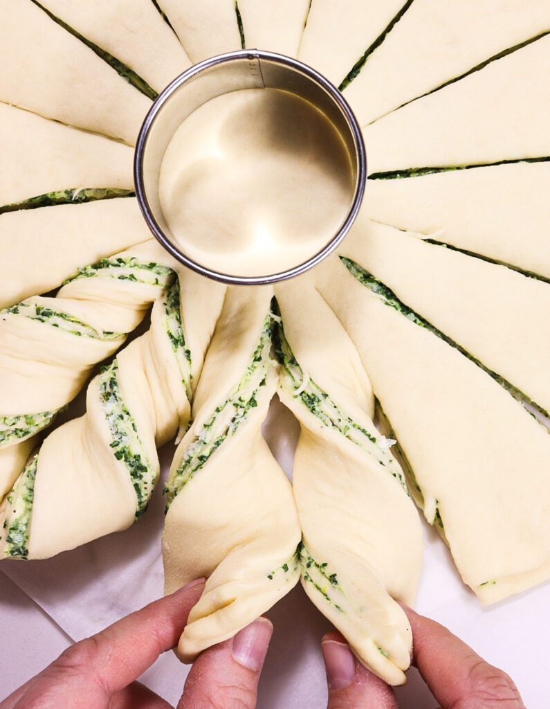 star bread, savoury twist bread