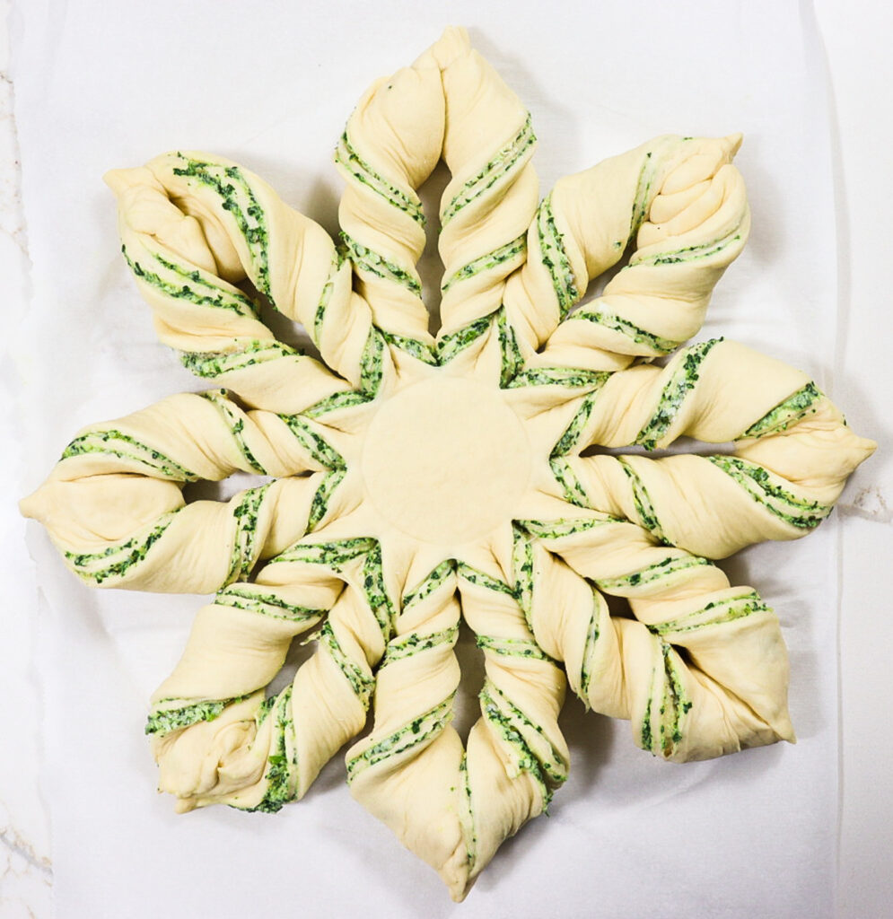 star bread, savoury twist bread